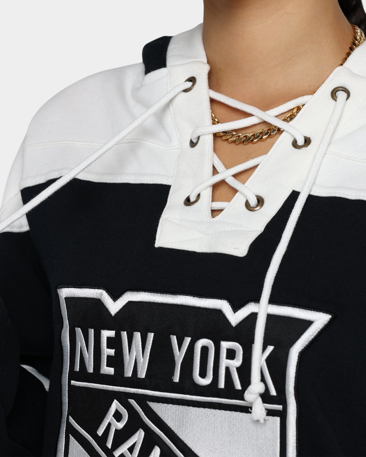 47 Brand New York Rangers Superior Lacer Hoodie Jet Black