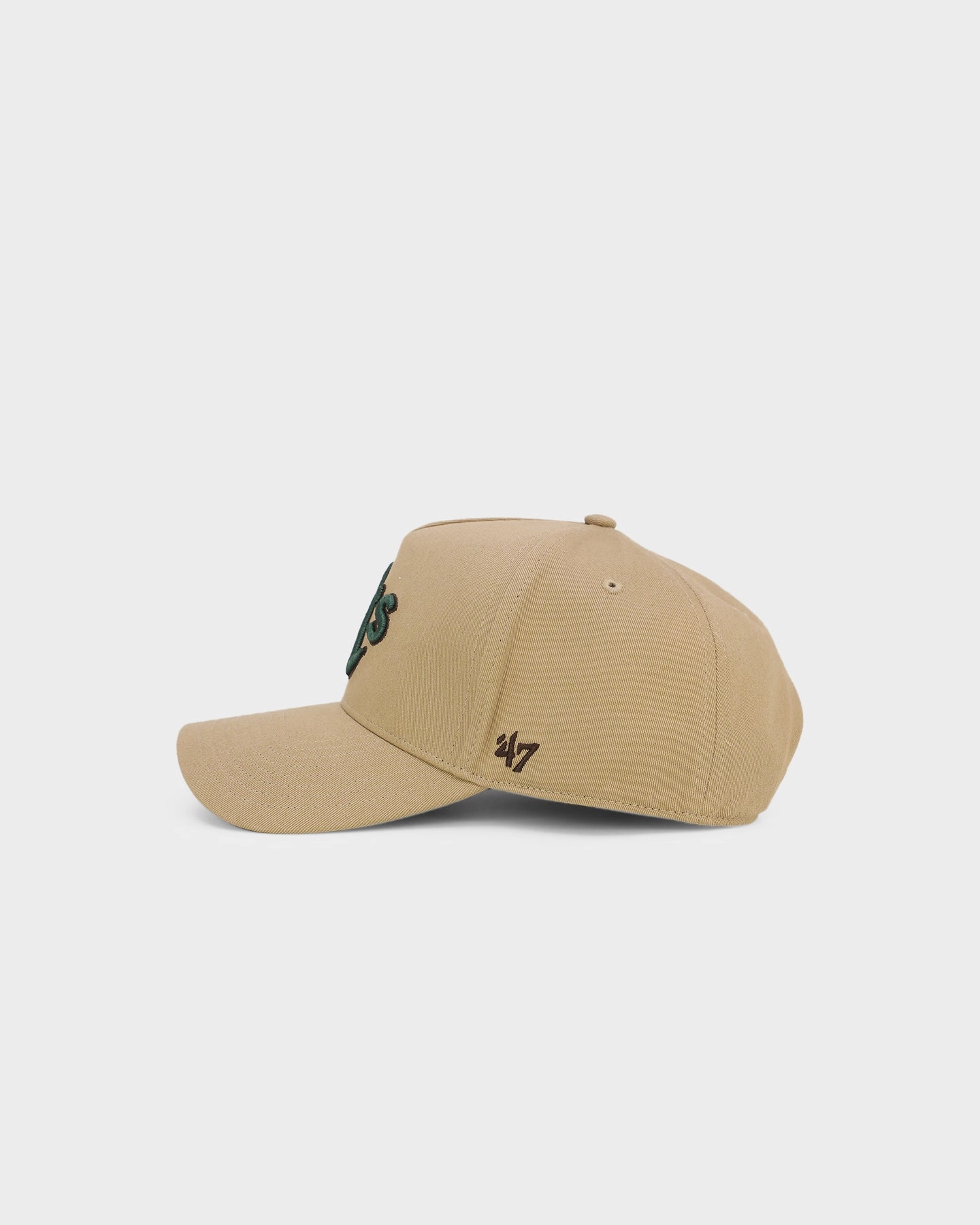 47 Brand Oakland Athletics 'Croc Hunter' MVP DT Snapback Khaki/Dark Green