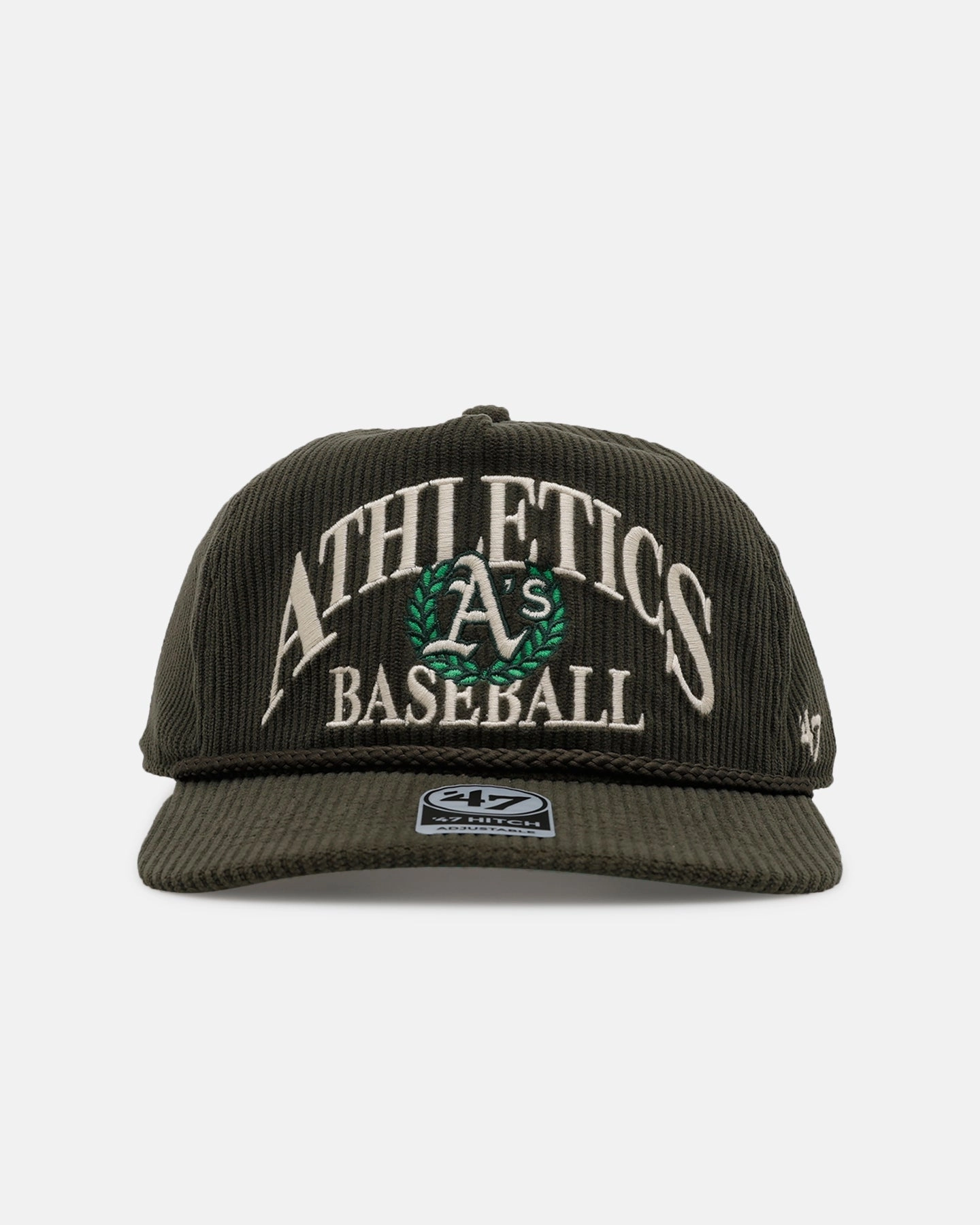 47 Brand Oakland Athletics 'Pitchout' 47 Hitch Corduroy Snapback Green