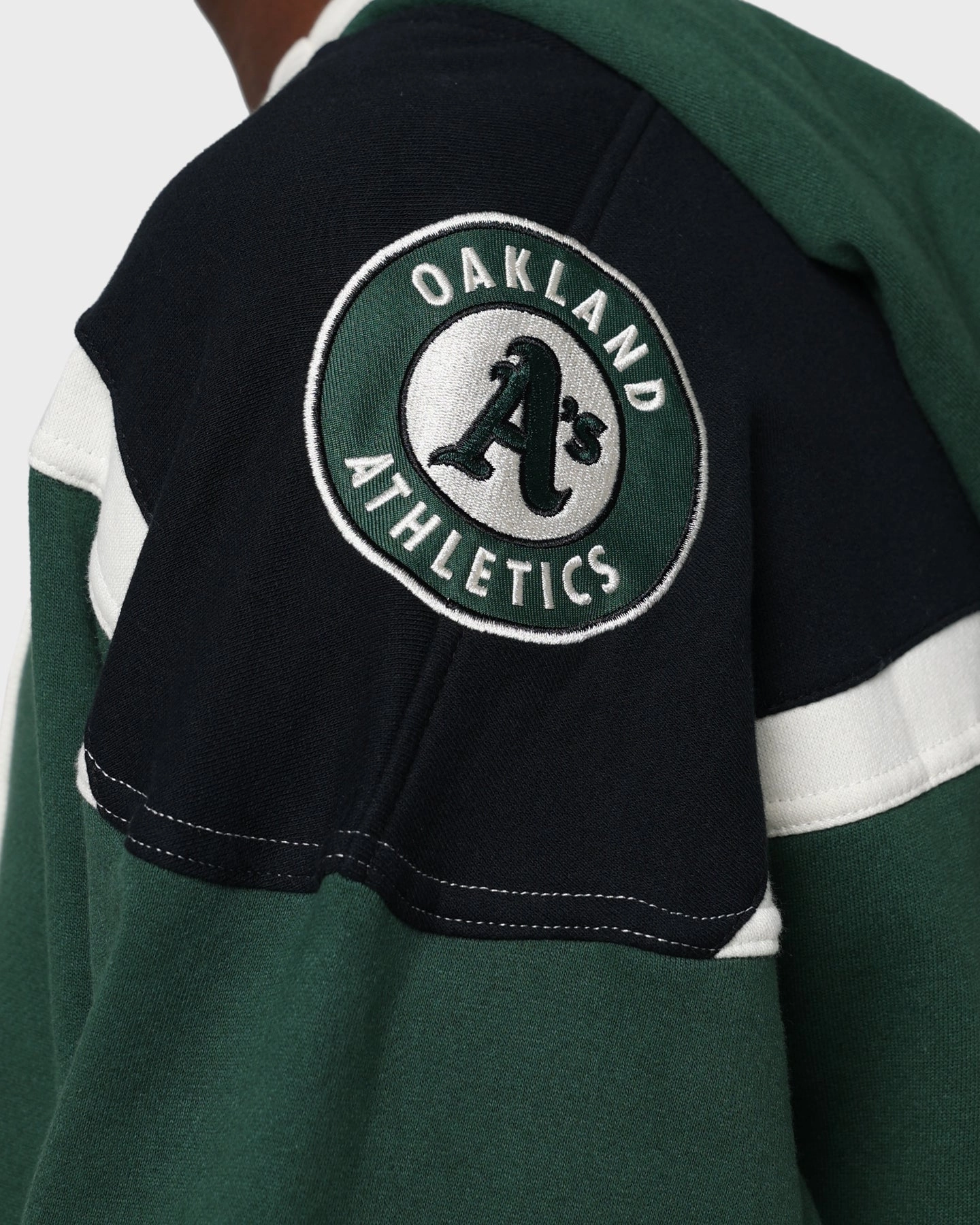 47 Brand Oakland Athletics Superior Lacer Hoodie Dark Green