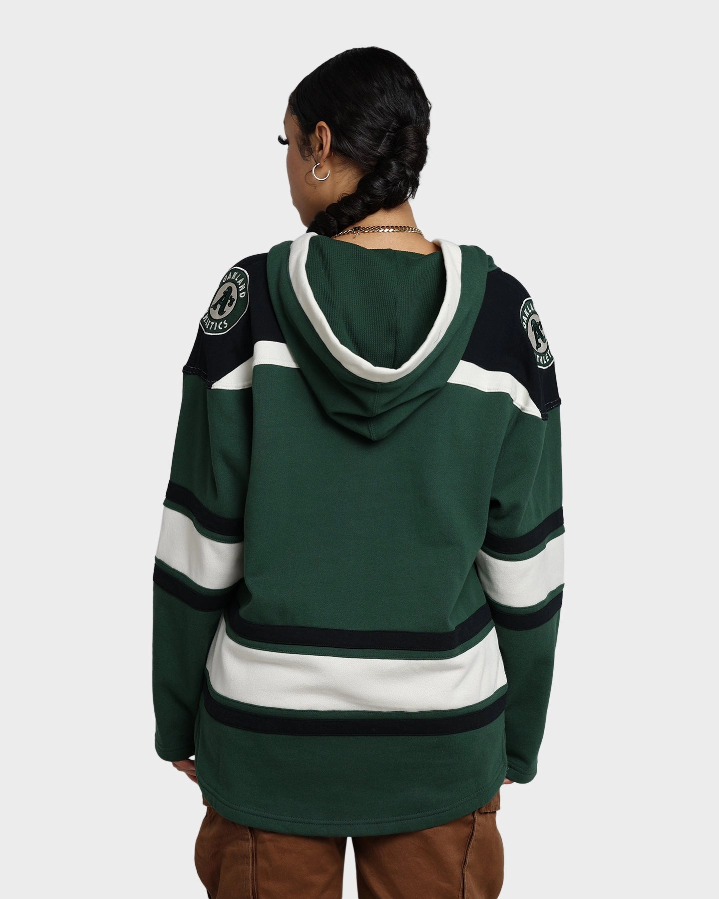 47 Brand Oakland Athletics Superior Lacer Hoodie Dark Green