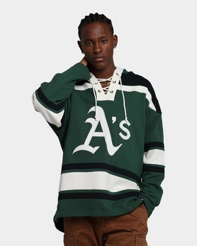 47 Brand Oakland Athletics Superior Lacer Hoodie Dark Green