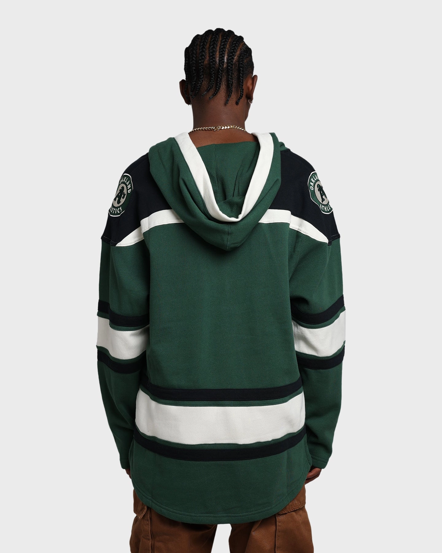 47 Brand Oakland Athletics Superior Lacer Hoodie Dark Green