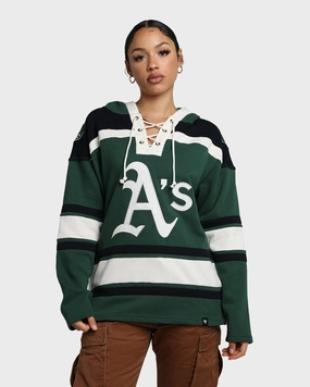 47 Brand Oakland Athletics Superior Lacer Hoodie Dark Green