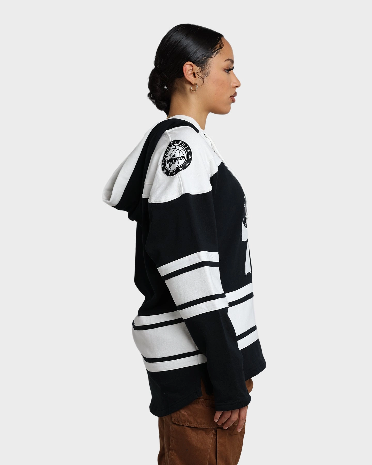 47 Brand Philadelphia 76ers Superior Lacer Hoodie Jet Black