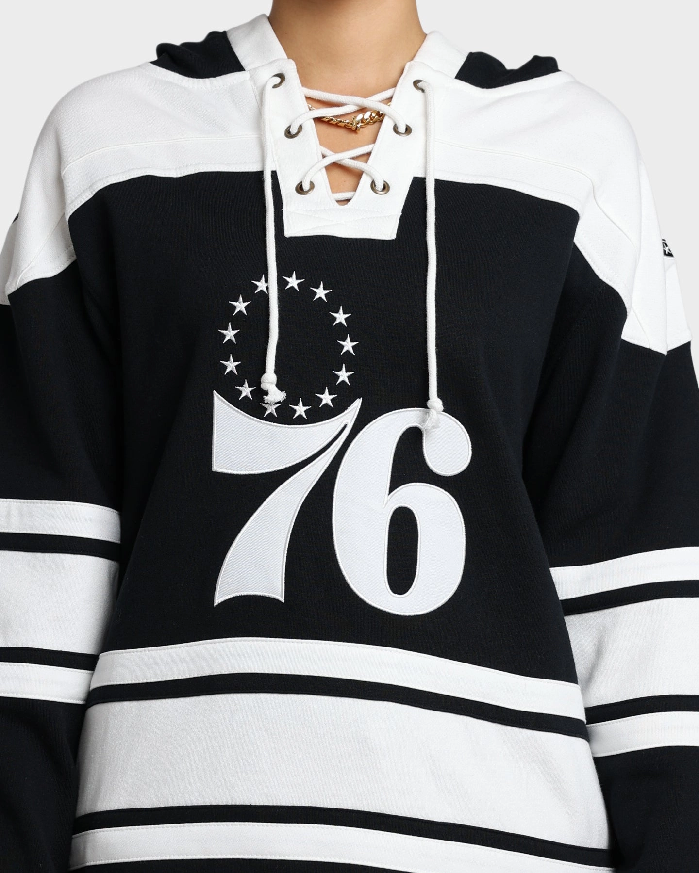 47 Brand Philadelphia 76ers Superior Lacer Hoodie Jet Black