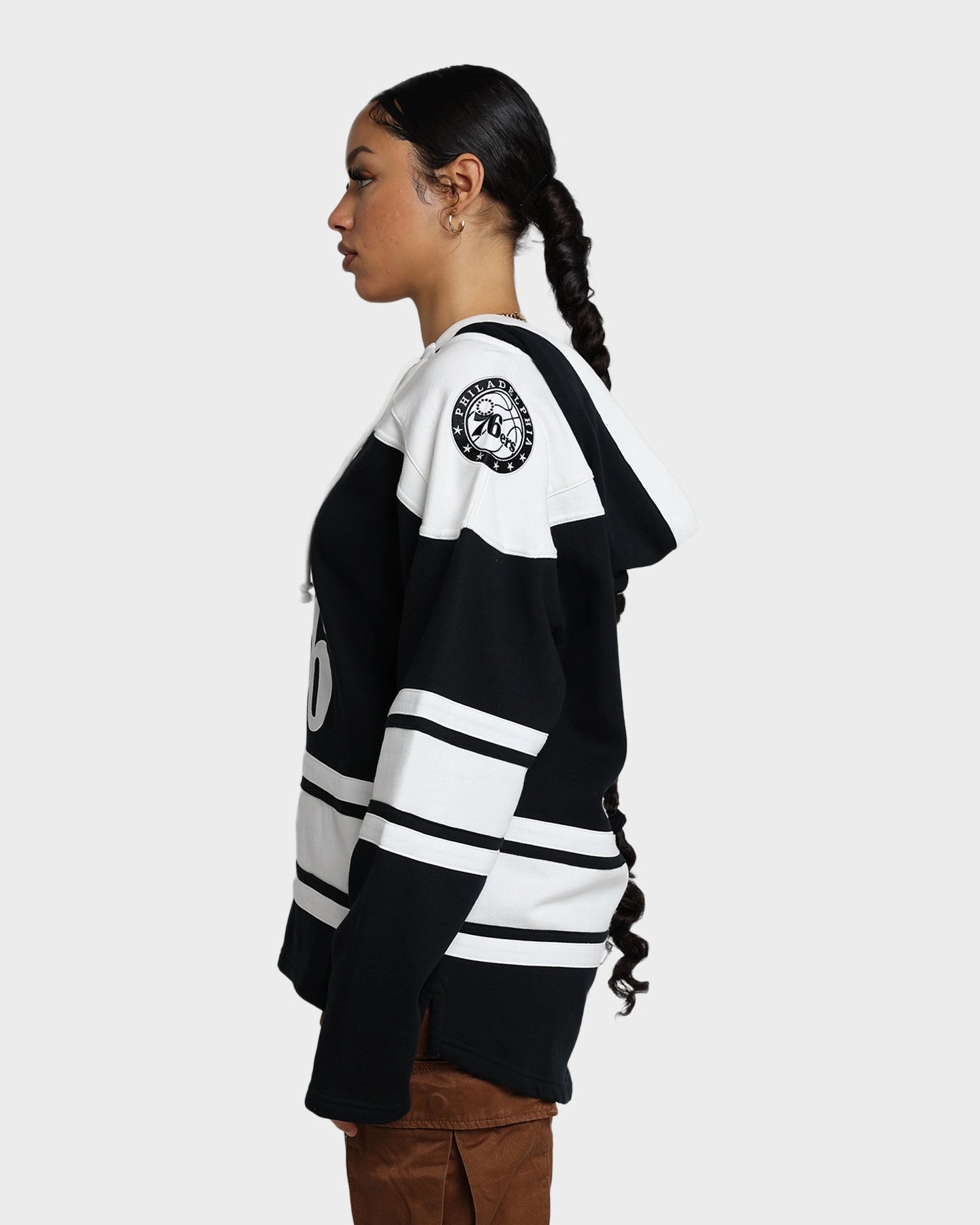 47 Brand Philadelphia 76ers Superior Lacer Hoodie Jet Black