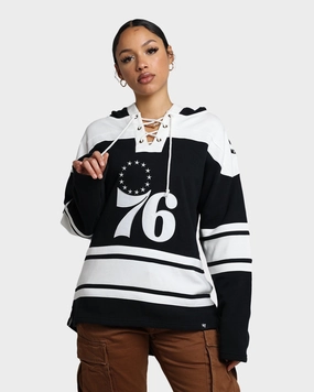 47 Brand Philadelphia 76ers Superior Lacer Hoodie Jet Black