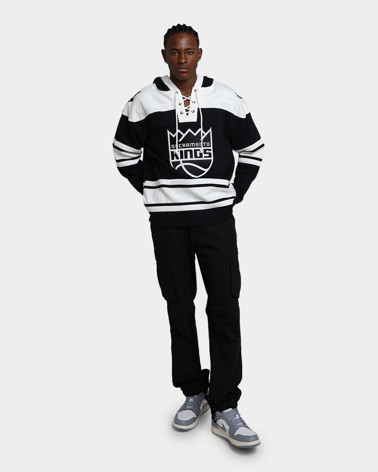 47 Brand Sacramento Kings Superior Lacer Hoodie Jet Black
