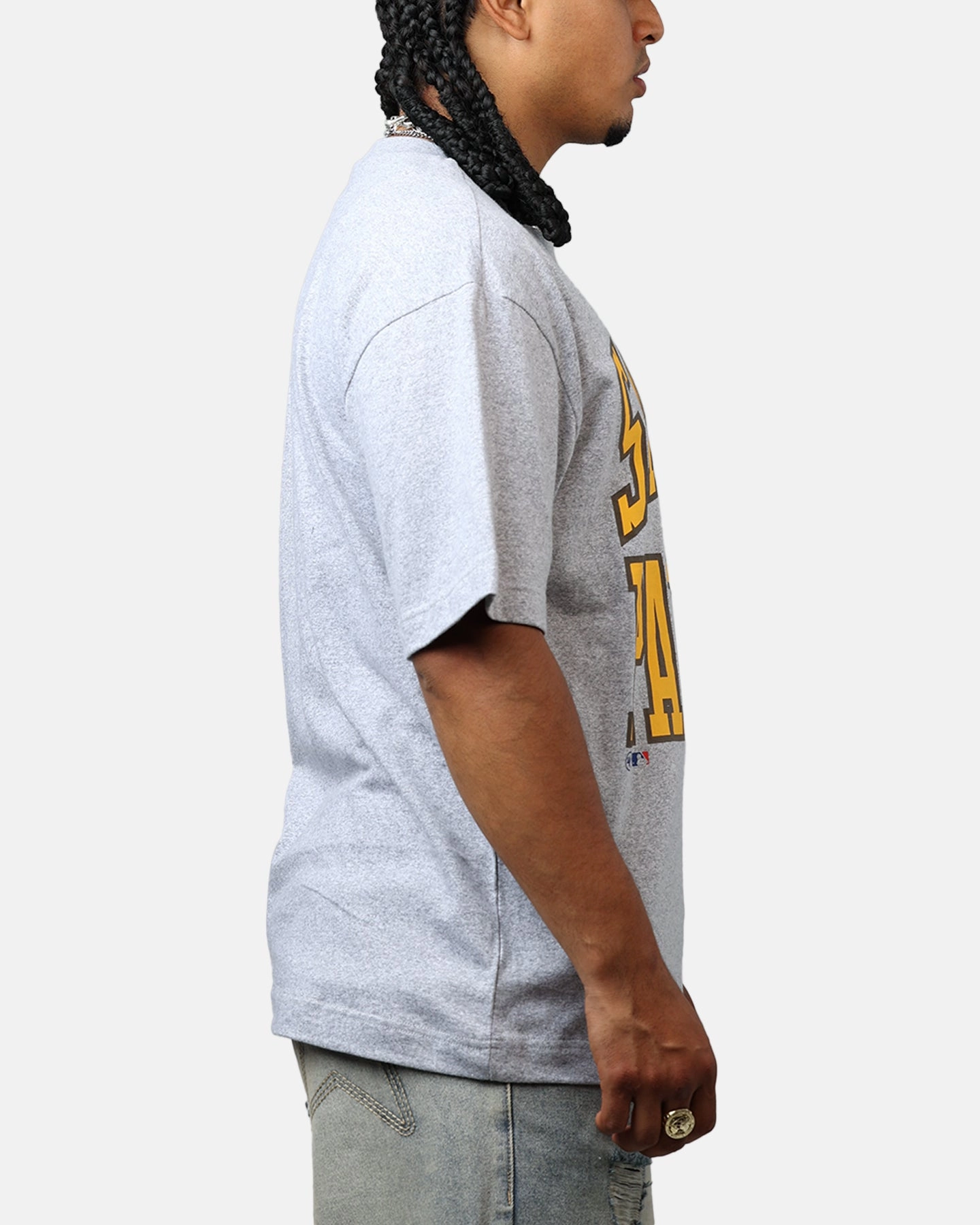 47 Brand San Diego Padres Stack T-Shirt Grey