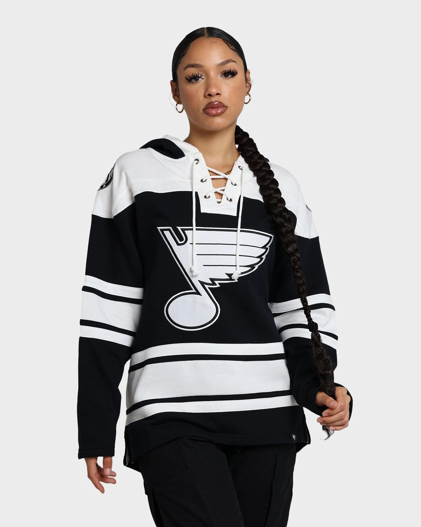 47 Brand St. Louis Blues Superior Lacer Hoodie Jet Black