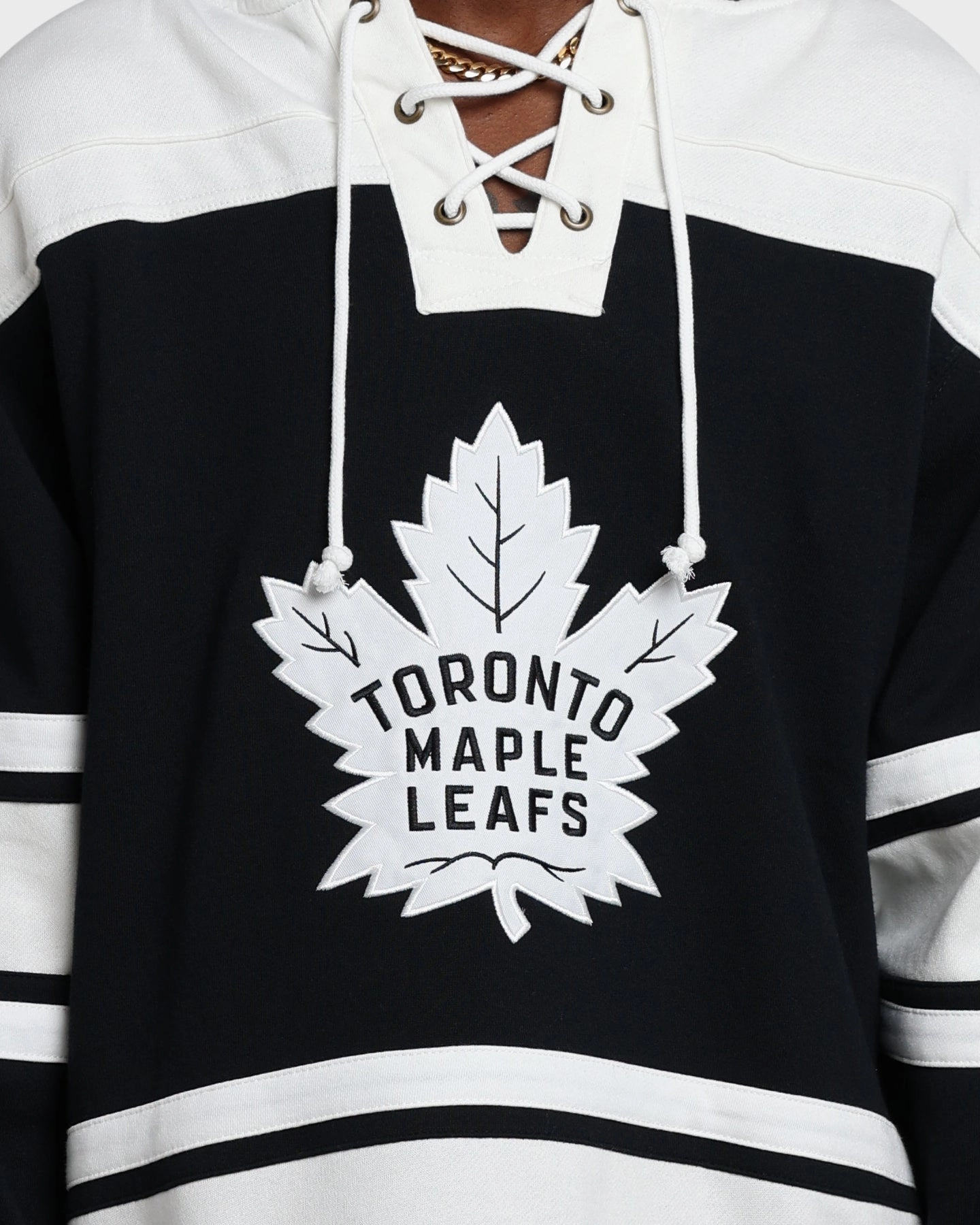 47 Brand Toronto Maple Leafs Superior Lacer Hoodie Jet Black