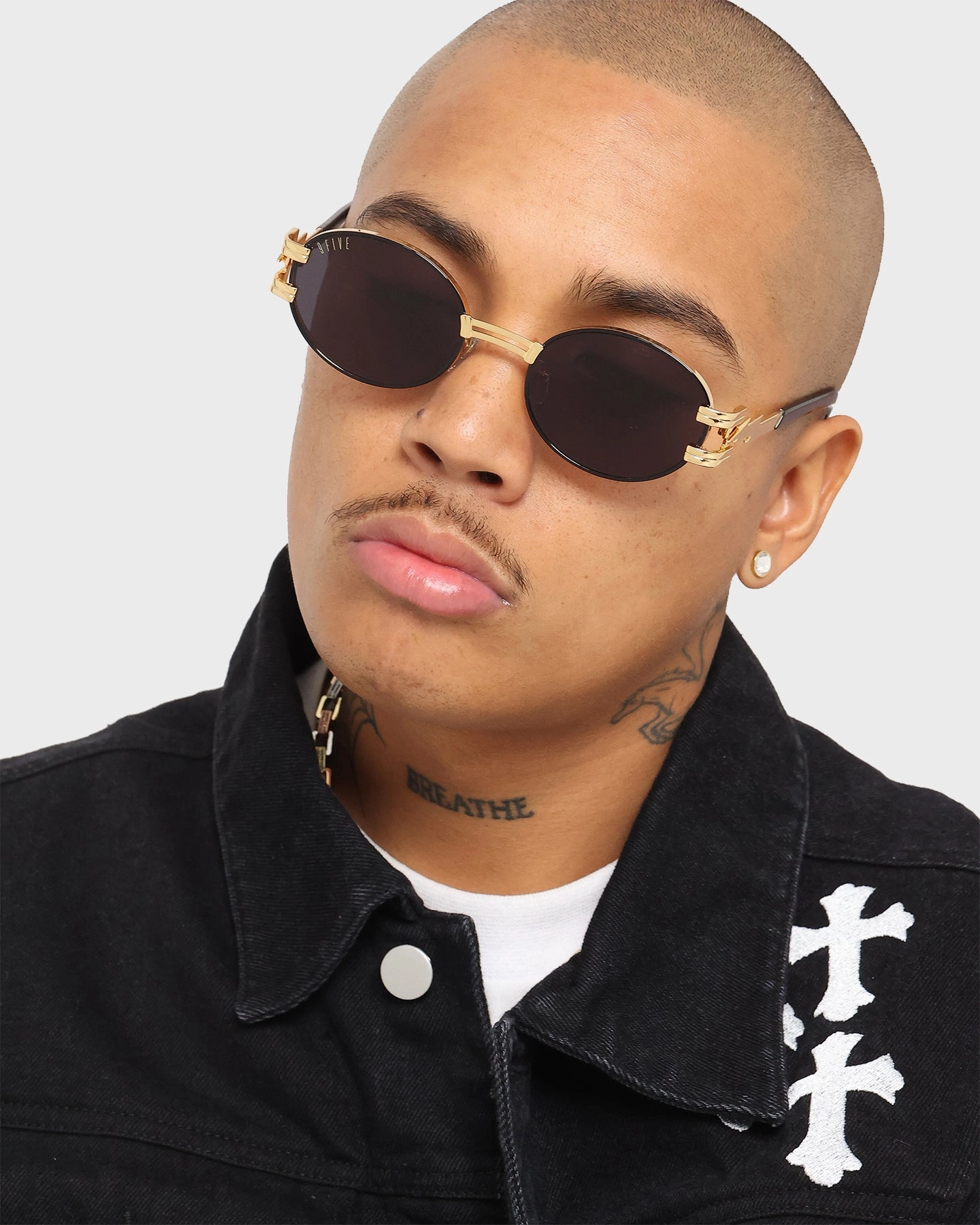 9FIVE St James Bolt Sunglasses Gold