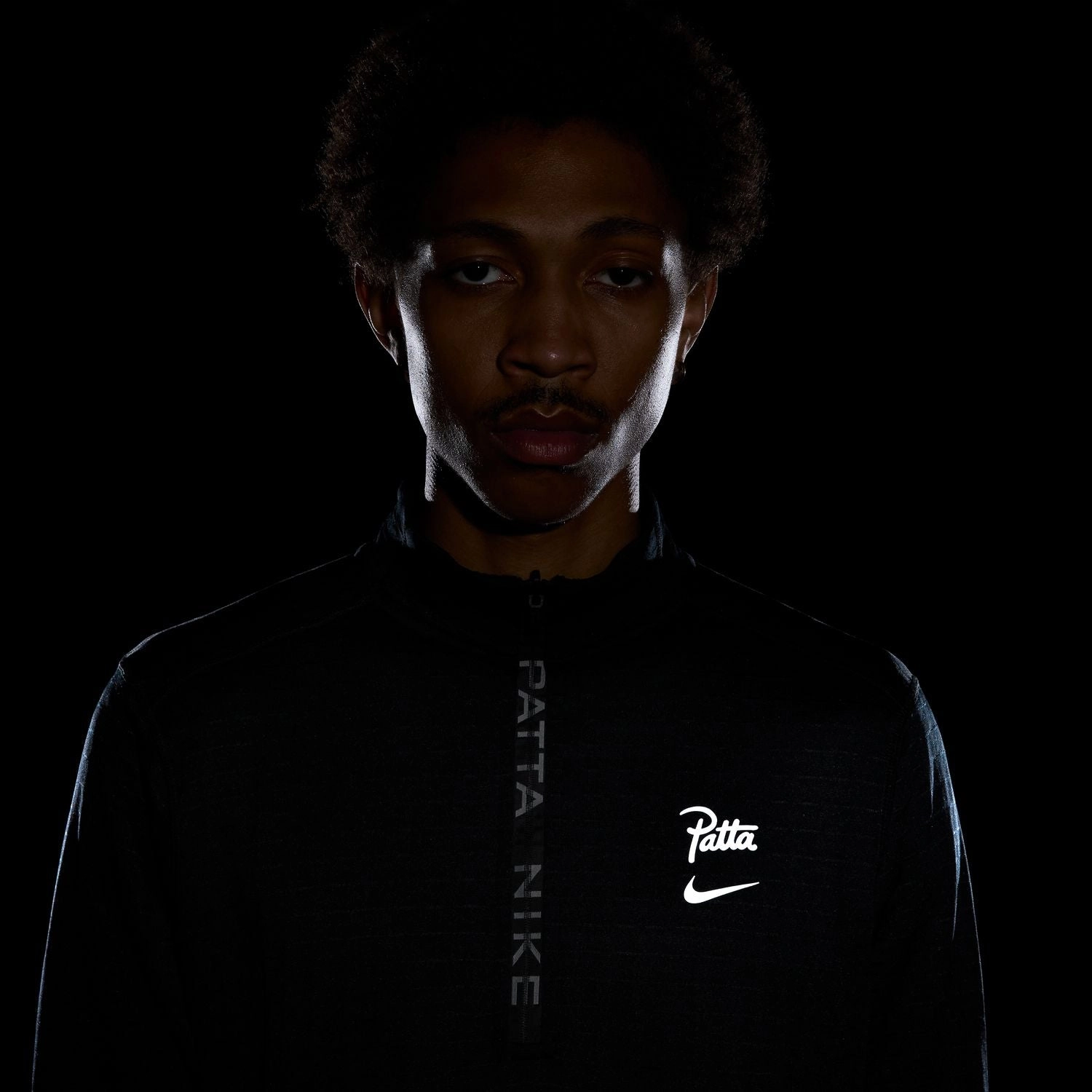   Patta Half-Zip Long-Sleeve Top 'Black'