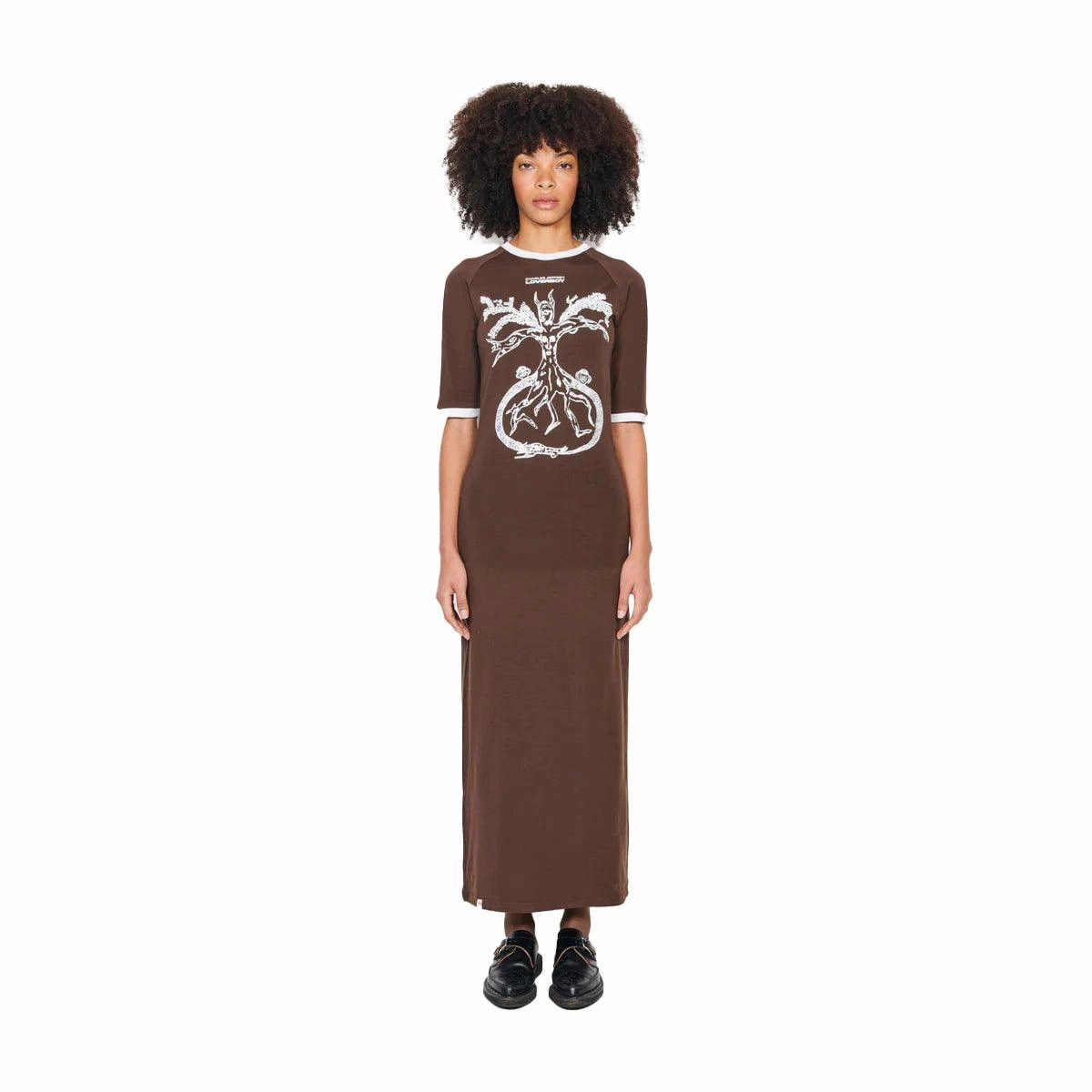   Shaye Gregan Baby Tee Dress 'Brown'