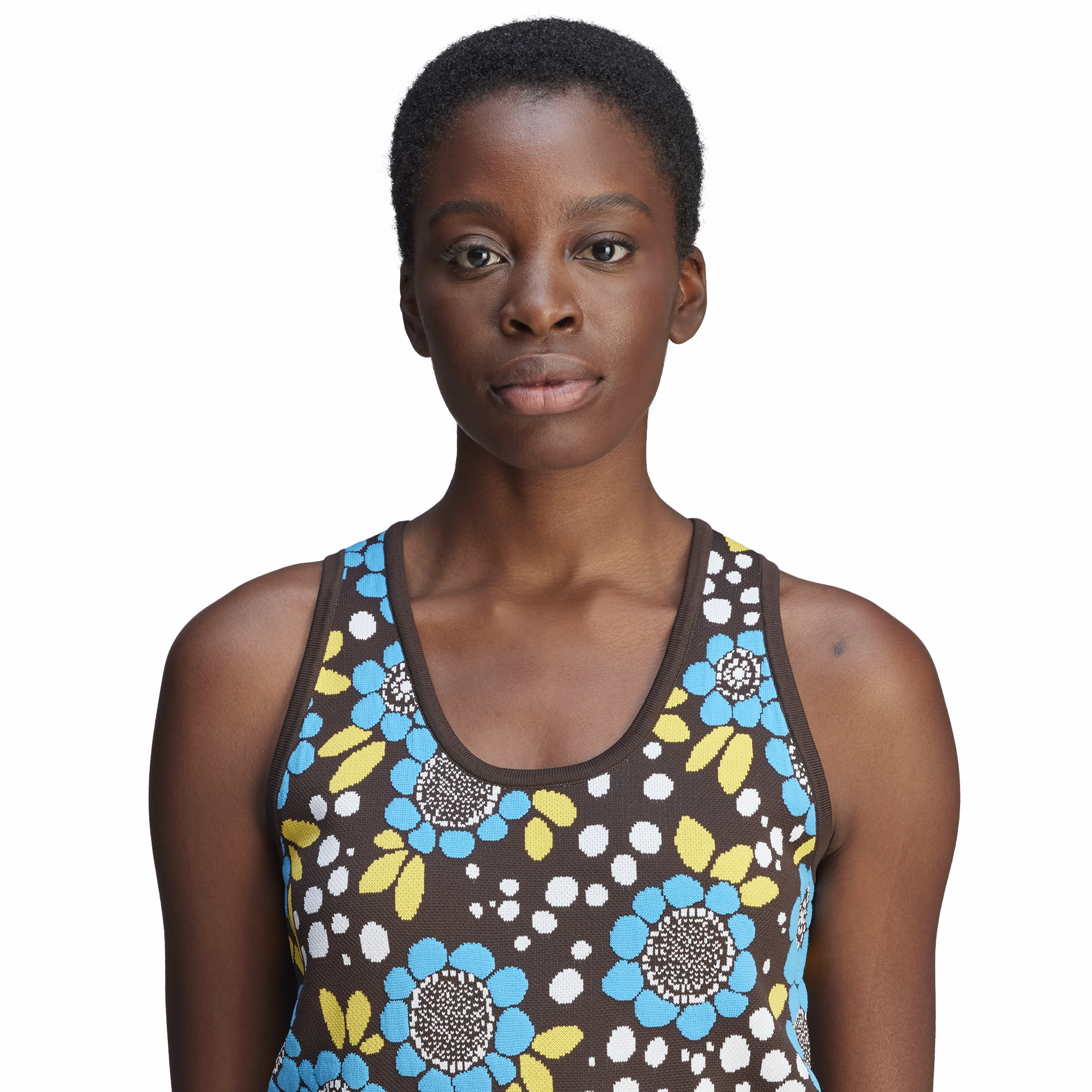   Wales Bonner Knit Floral Vest 'Multi'
