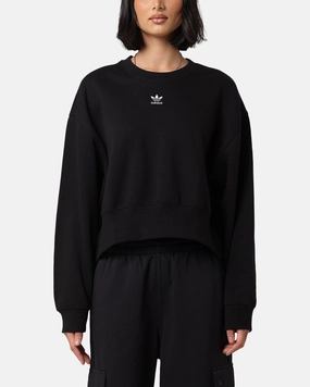 Adidas Women's Essentials Crewneck Sweatshirt Black