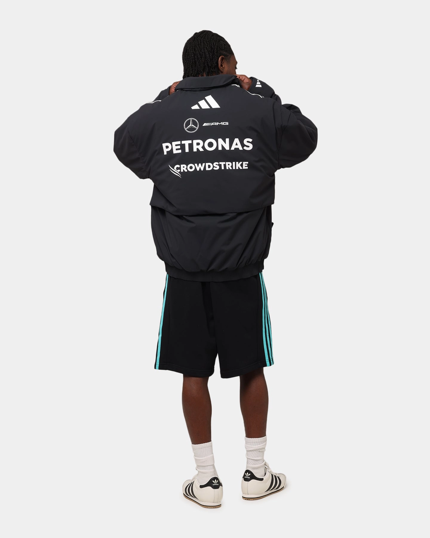 adidas x Mercedes-AMG PETRONAS Formula One F1 2025 Team Jacket Black/White
