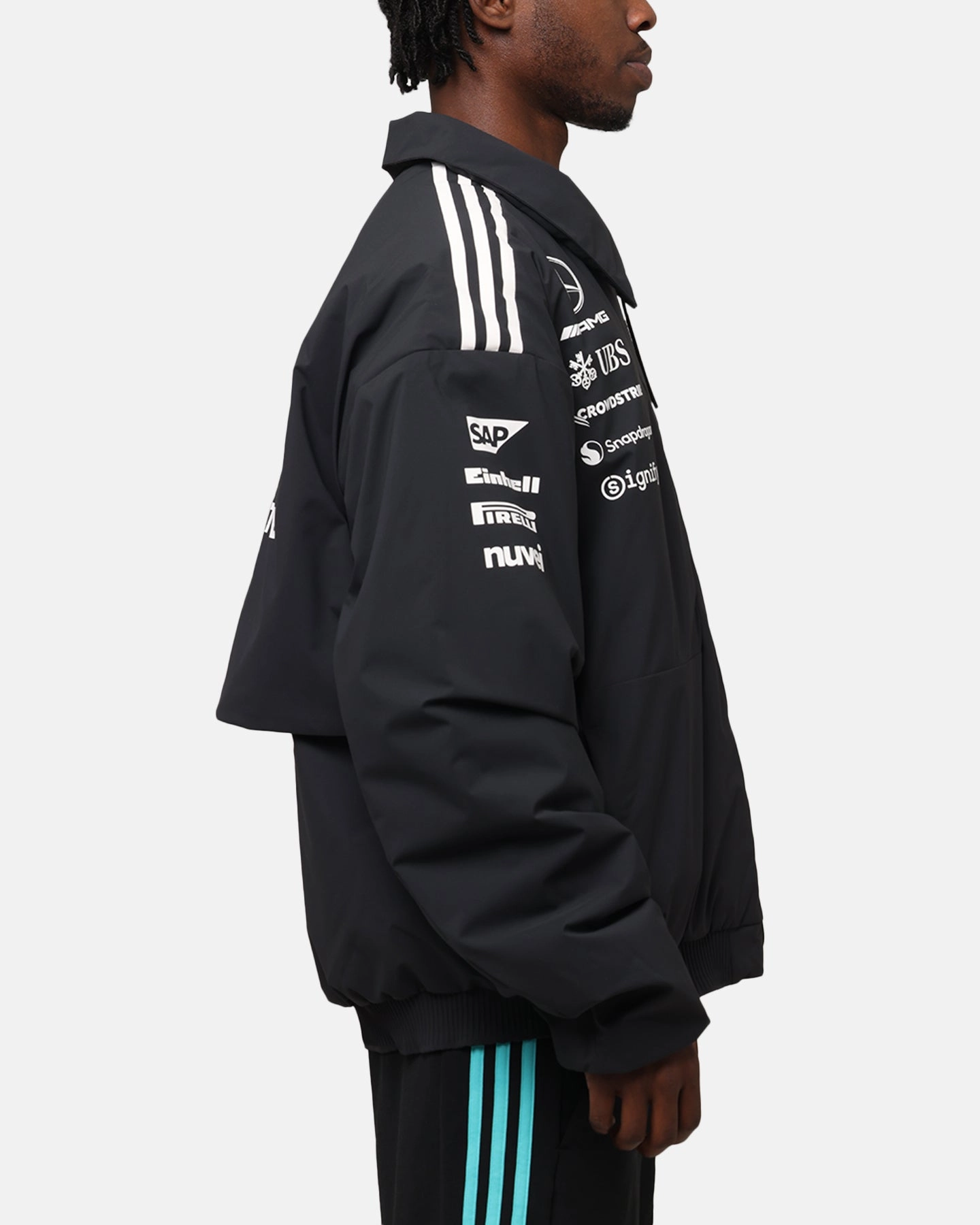 adidas x Mercedes-AMG PETRONAS Formula One F1 2025 Team Jacket Black/White
