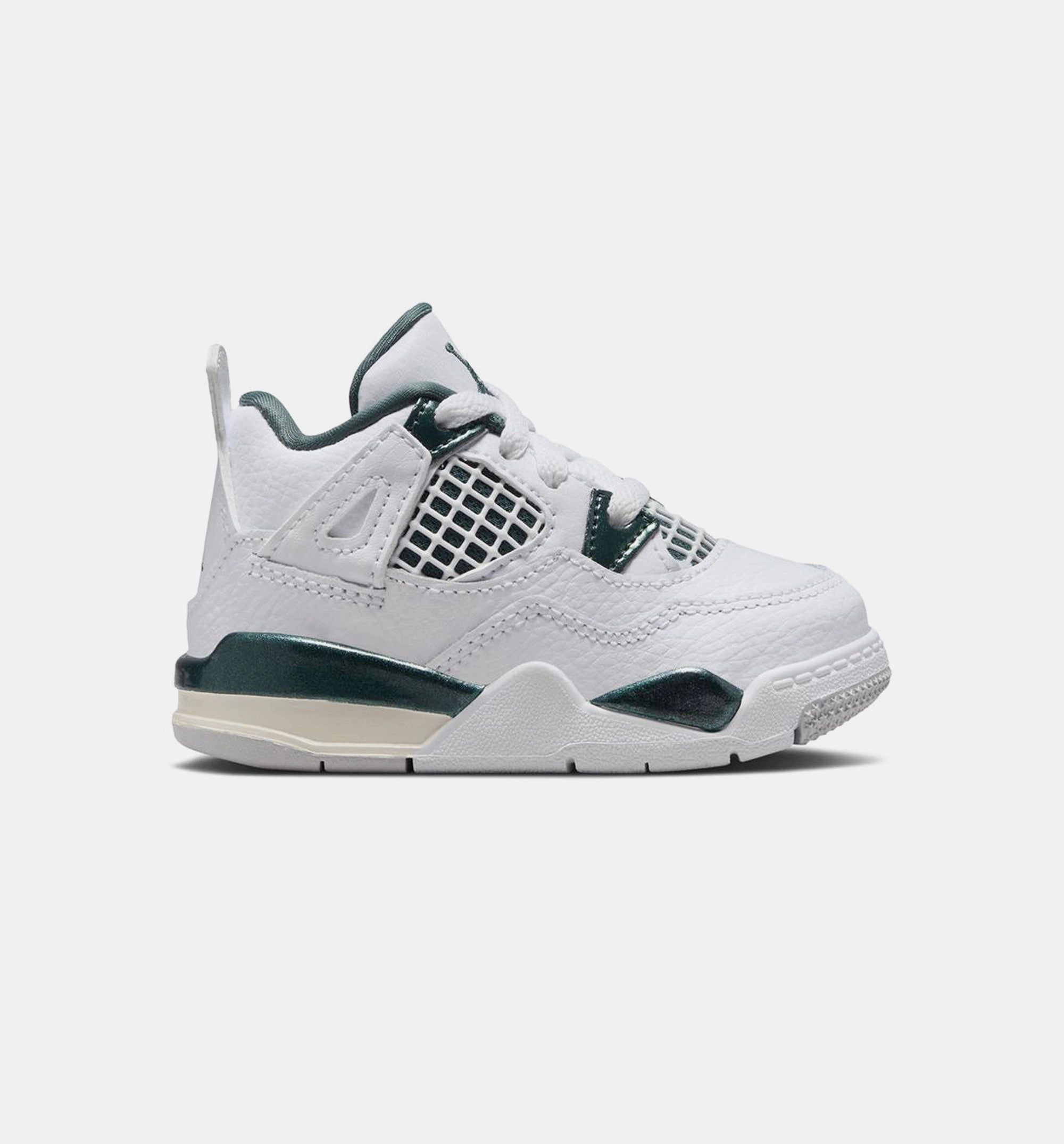 Air Jordan 4 Retro Oxidized Green Infant Toddler Lifestyle Shoe - White/Oxidized Green/White/Neutral Grey Free Shipping
