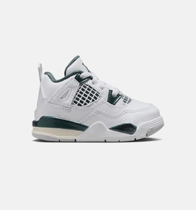 Air Jordan 4 Retro Oxidized Green Infant Toddler Lifestyle Shoe - White/Oxidized Green/White/Neutral Grey Free Shipping