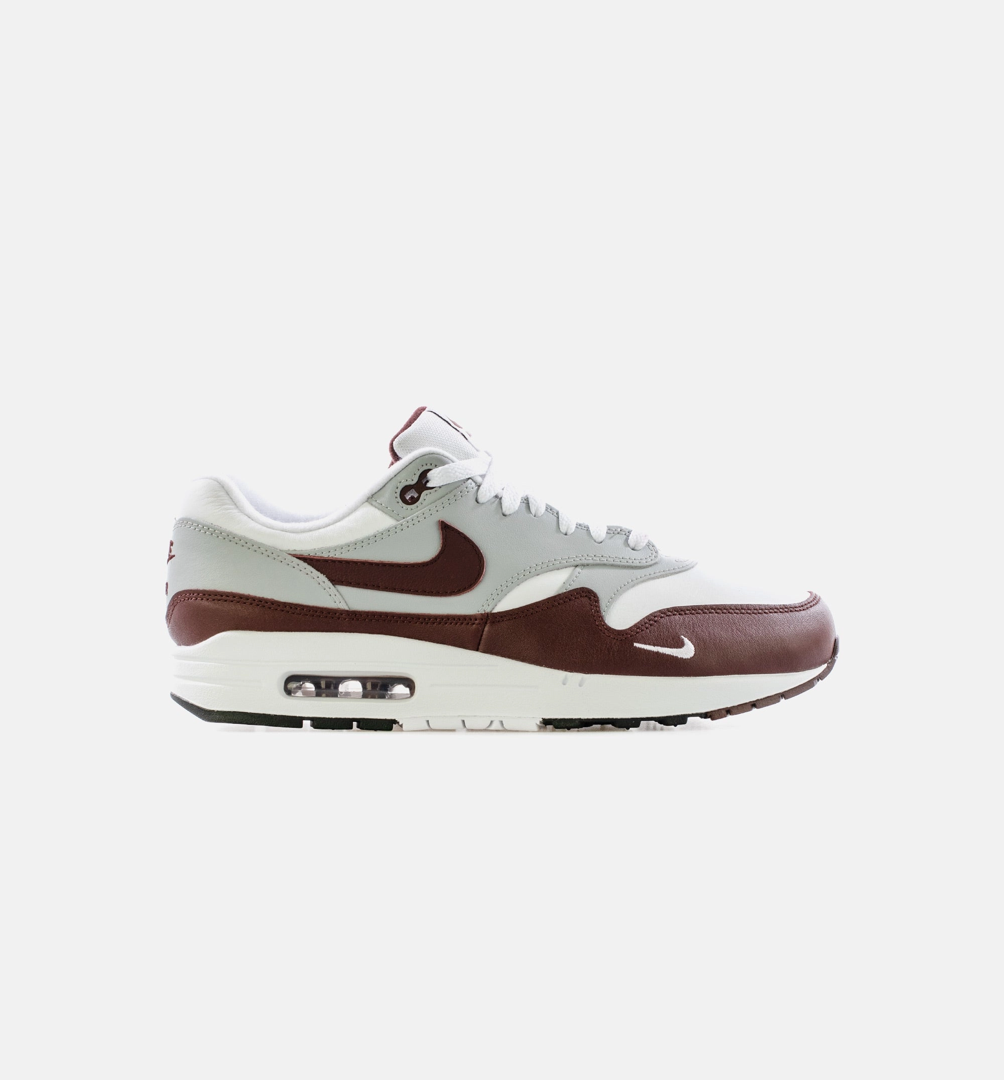 Air Max 1 Wolf Grey Mens Lifestyle Shoe - White/Brown