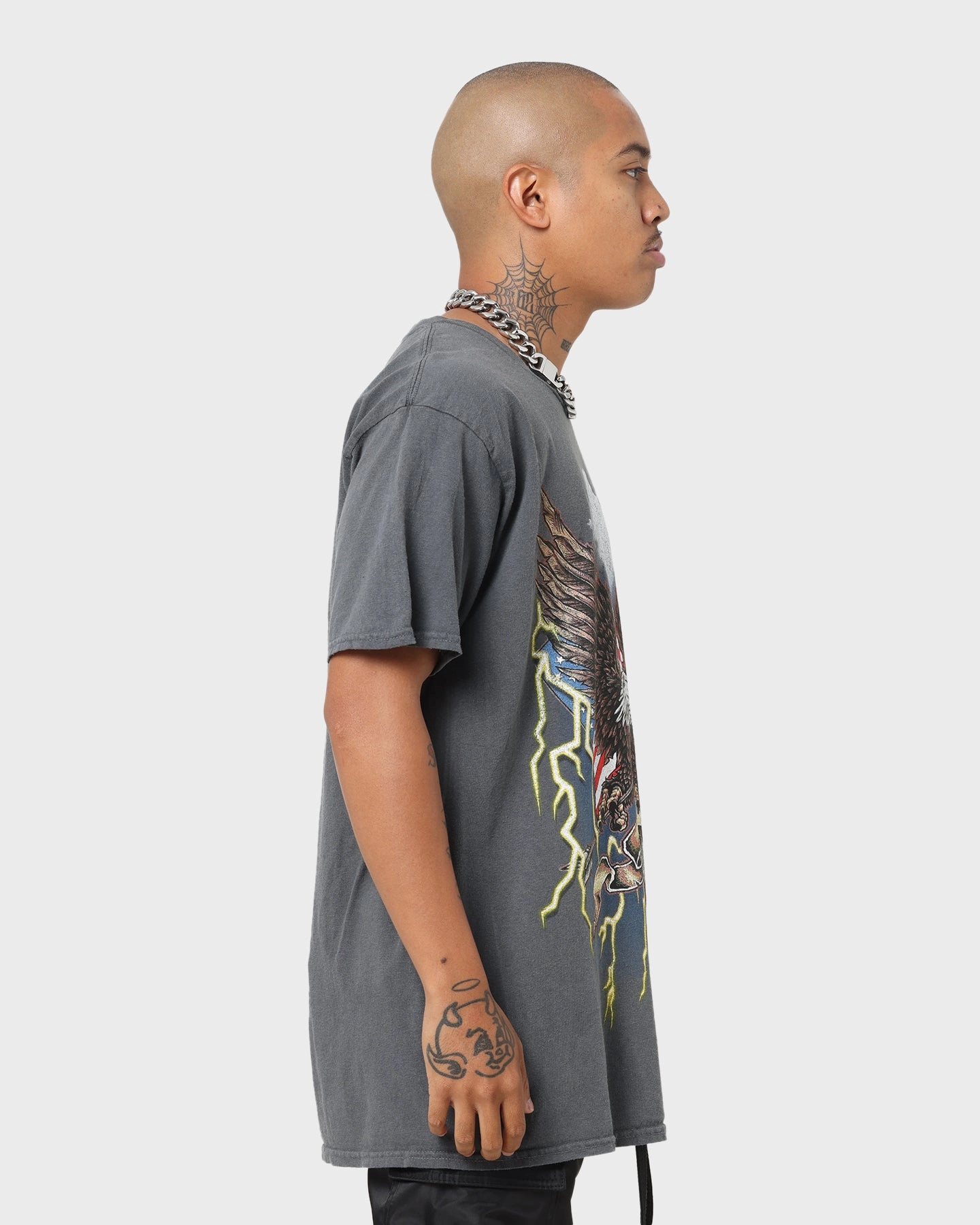 American Thrift Patriot Storm T-Shirt Off Black
