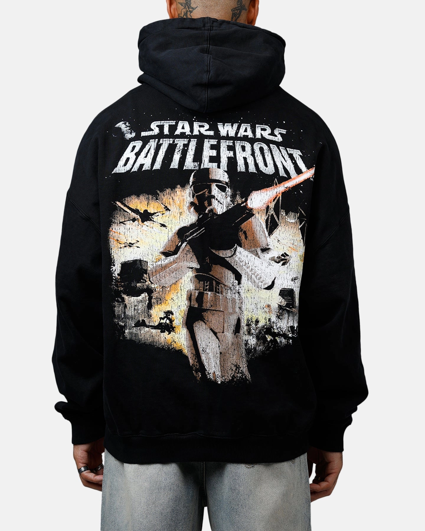 American Thrift Star Wars Battlefront Premium Hoodie Black