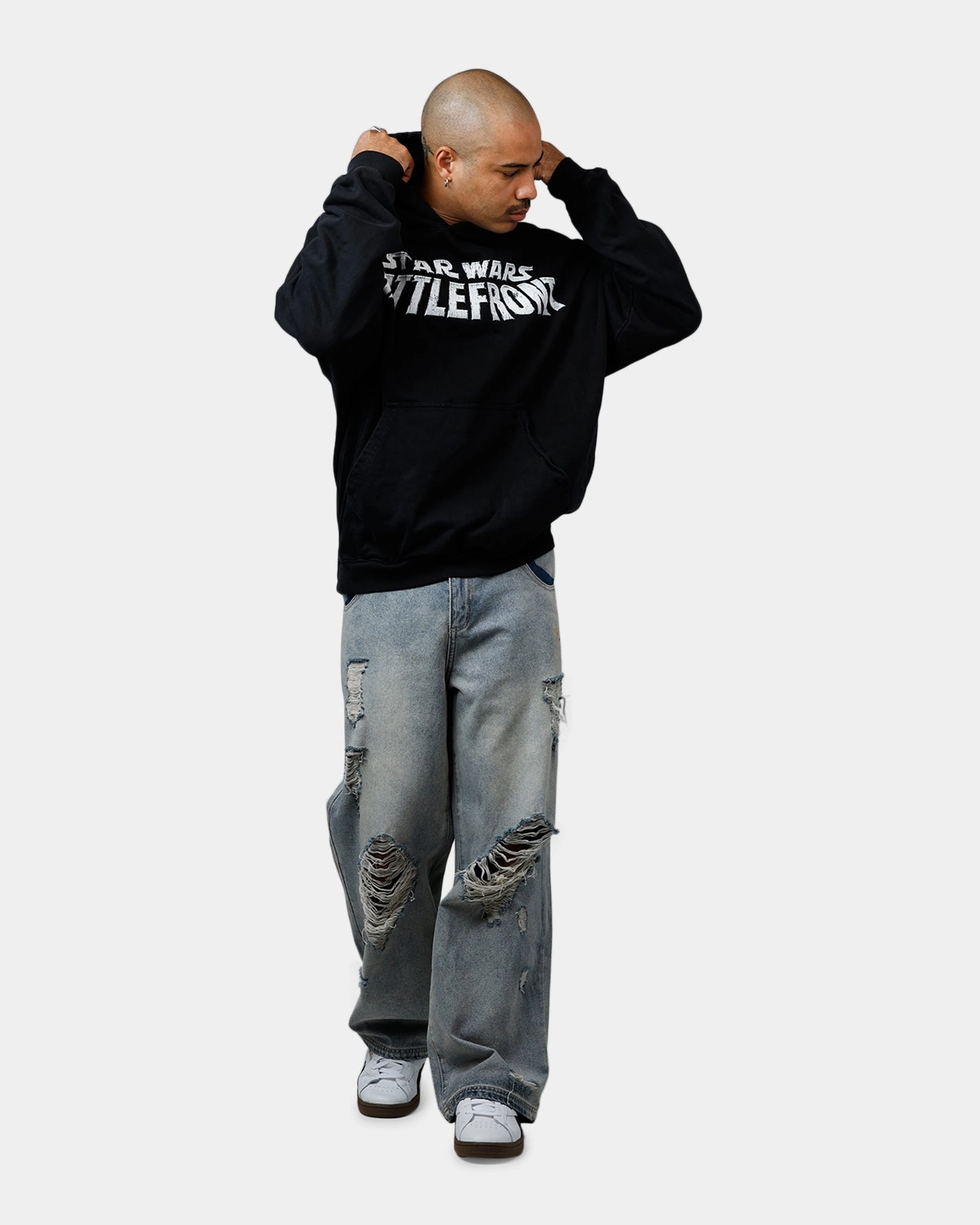 American Thrift Star Wars Battlefront Premium Hoodie Black