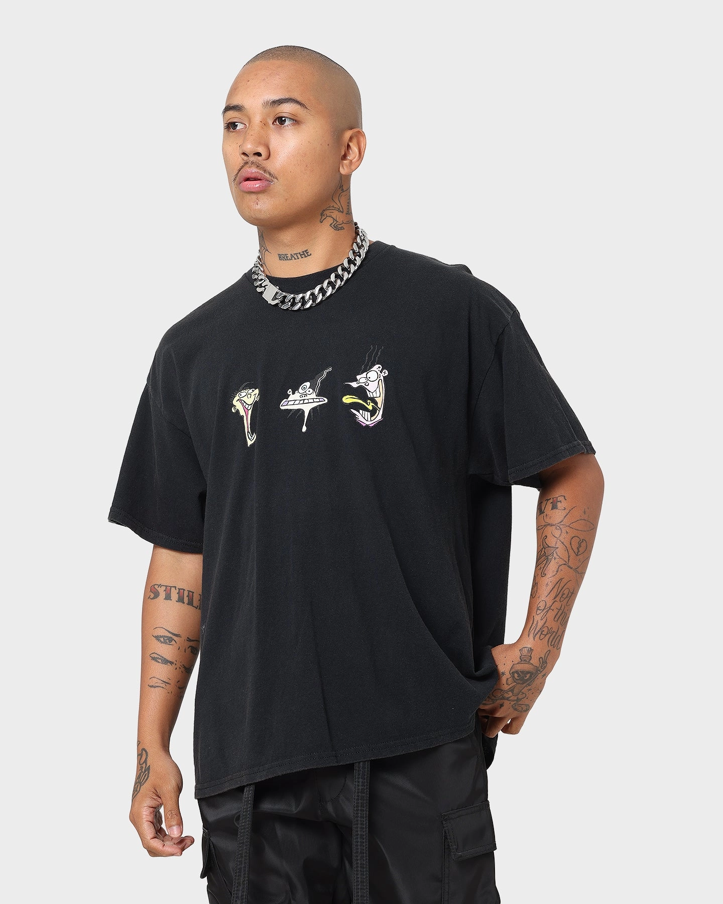 American Thrift X Ed. Edd n Eddy Whacked Vintage T-Shirt Black Wash