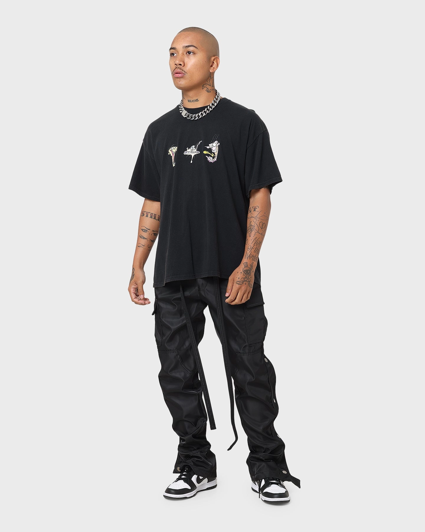 American Thrift X Ed. Edd n Eddy Whacked Vintage T-Shirt Black Wash