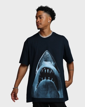 American Thrift X Jaws Jaws Vintage T-Shirt Navy