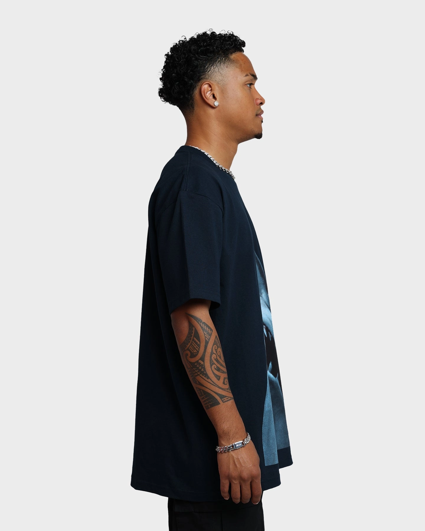 American Thrift X Jaws Jaws Vintage T-Shirt Navy