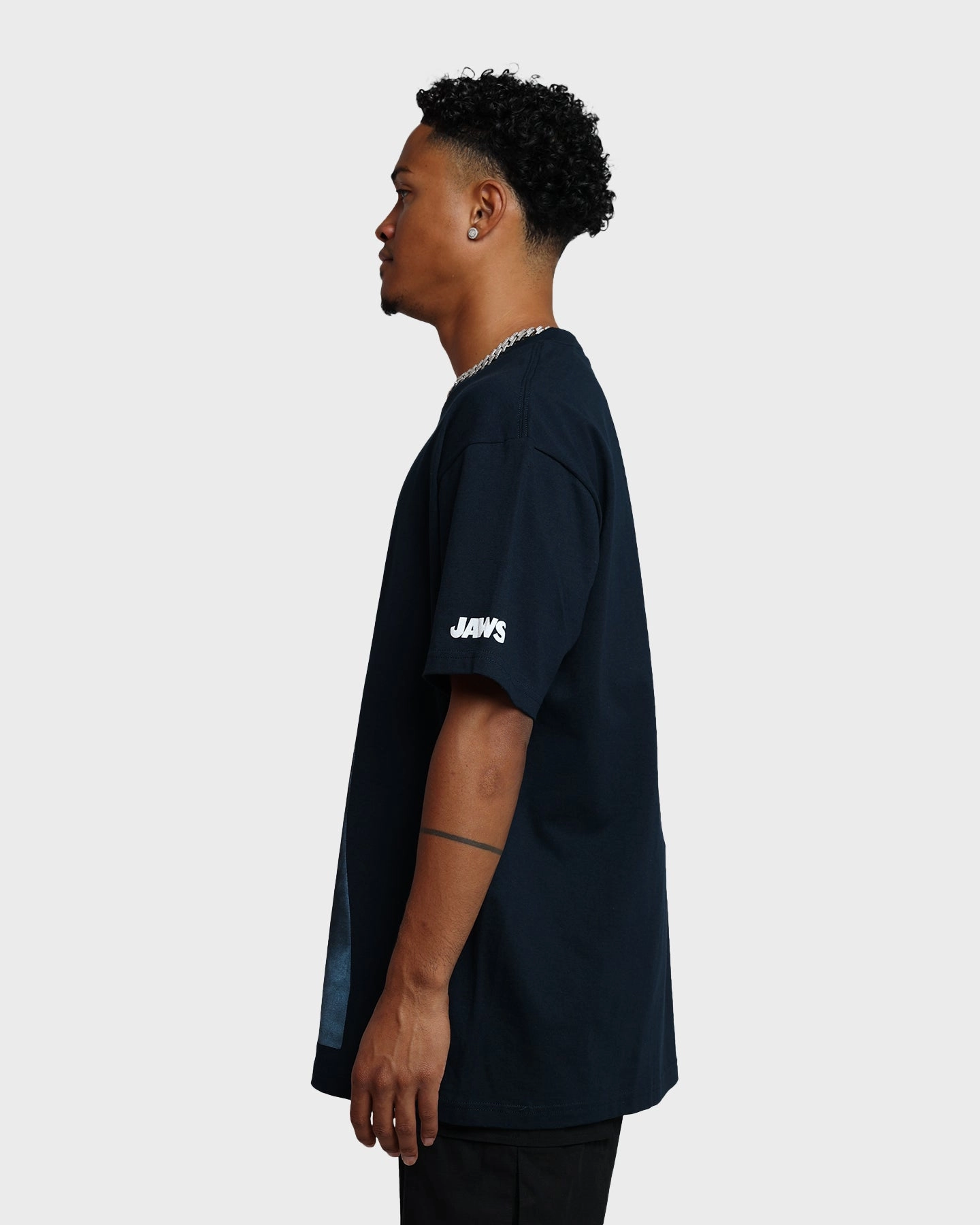 American Thrift X Jaws Jaws Vintage T-Shirt Navy