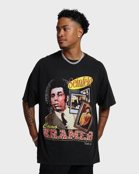 American Thrift X Seinfeld Kramer Vintage T-Shirt Washed Black