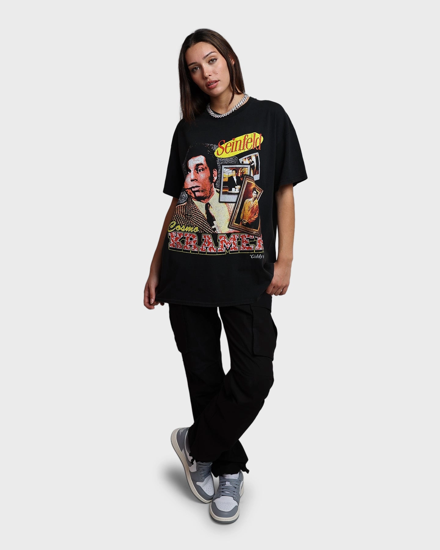 American Thrift X Seinfeld Kramer Vintage T-Shirt Washed Black