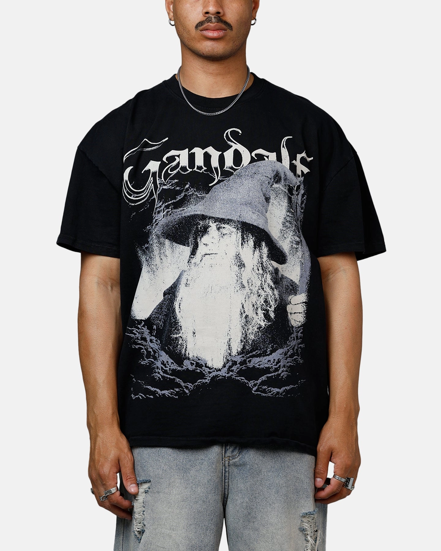 American Thrift X The Lord Of The Rings Gandalf Heavyweight T-Shirt Black