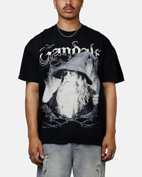 American Thrift X The Lord Of The Rings Gandalf Heavyweight T-Shirt Black