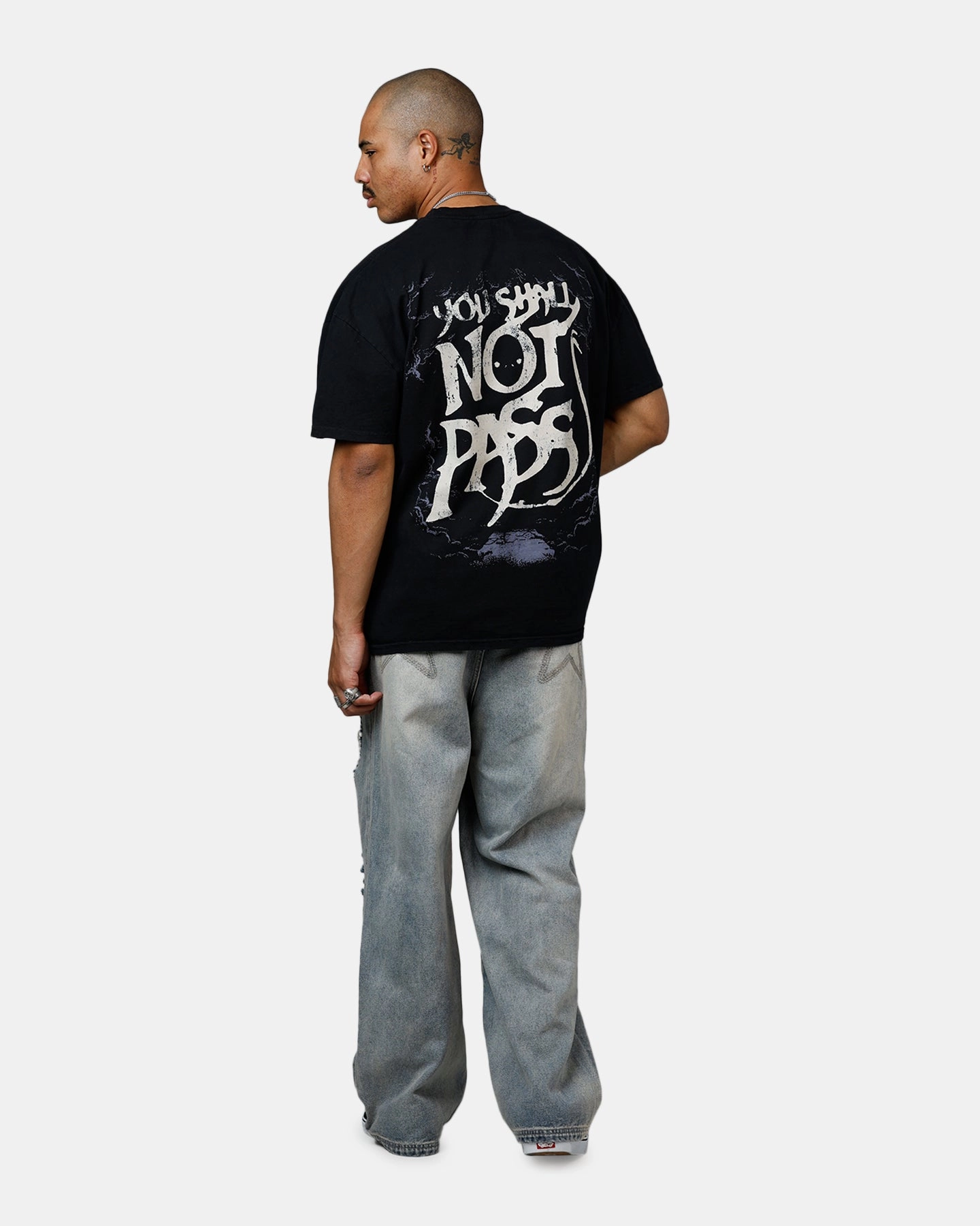 American Thrift X The Lord Of The Rings Gandalf Heavyweight T-Shirt Black