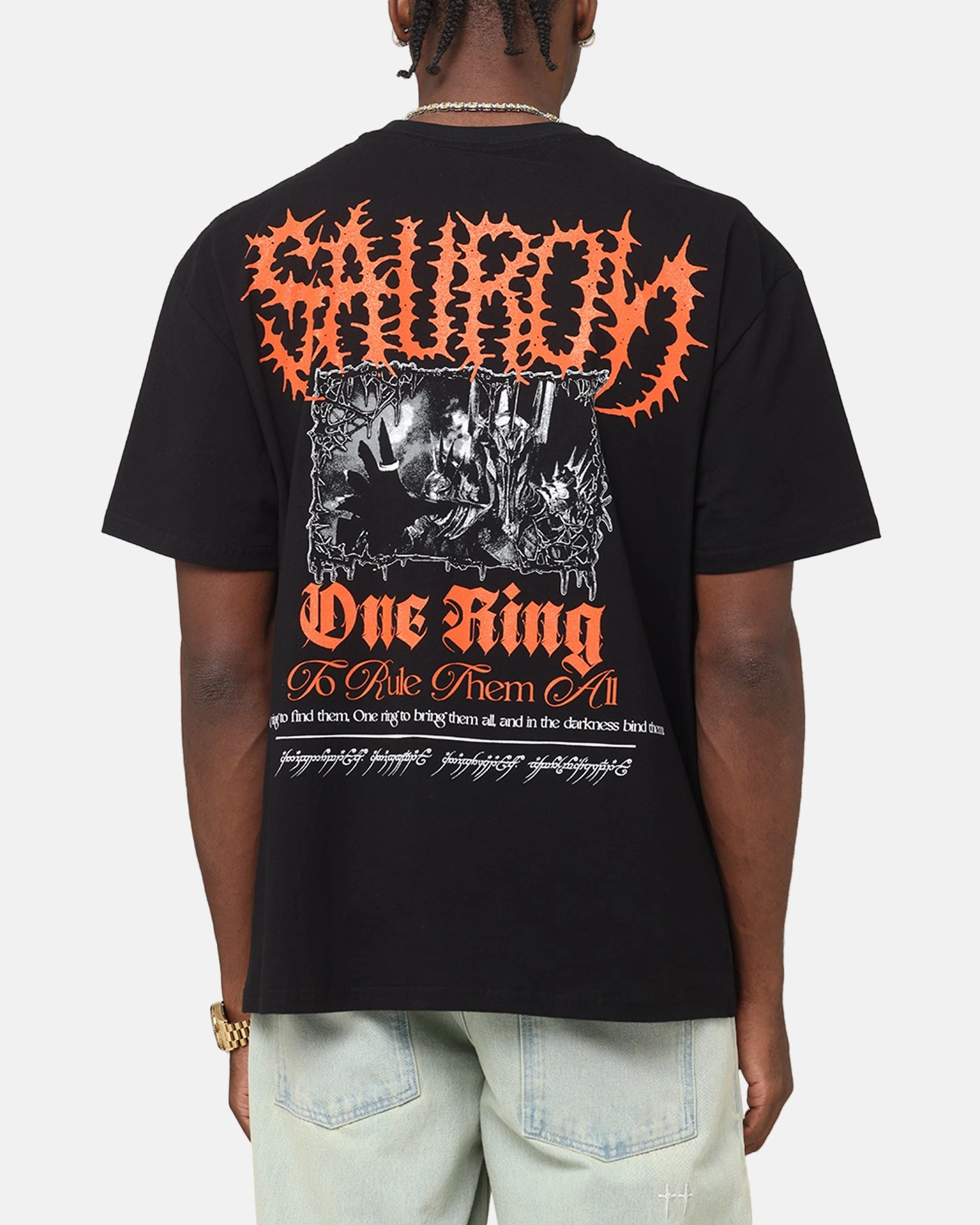 American Thrift X The Lord Of The Rings Sauron Heavy T-Shirt Black