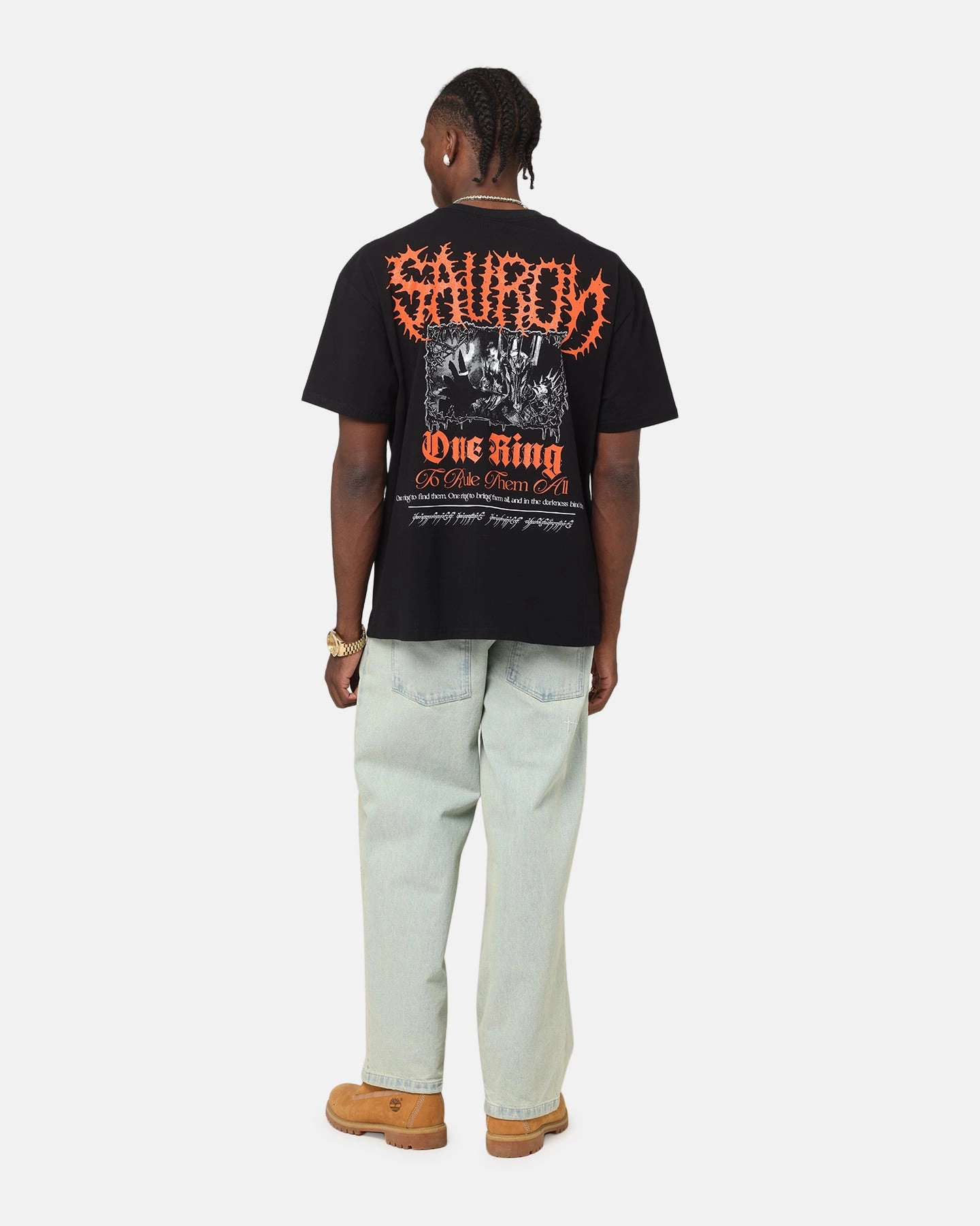 American Thrift X The Lord Of The Rings Sauron Heavy T-Shirt Black