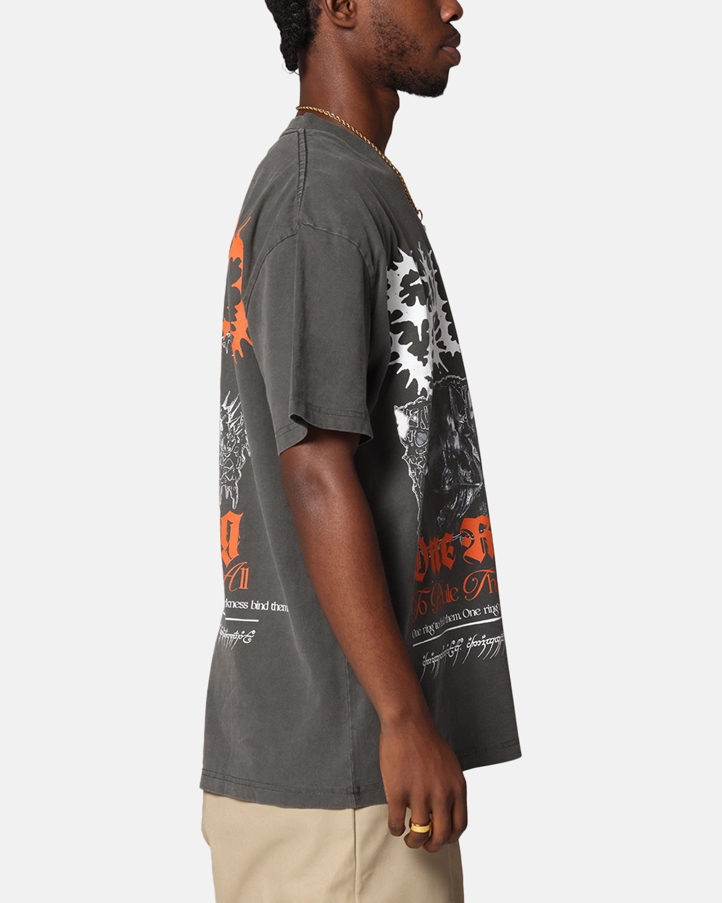 American Thrift X The Lord Of The Rings Sauron Heavy T-Shirt Black Wash
