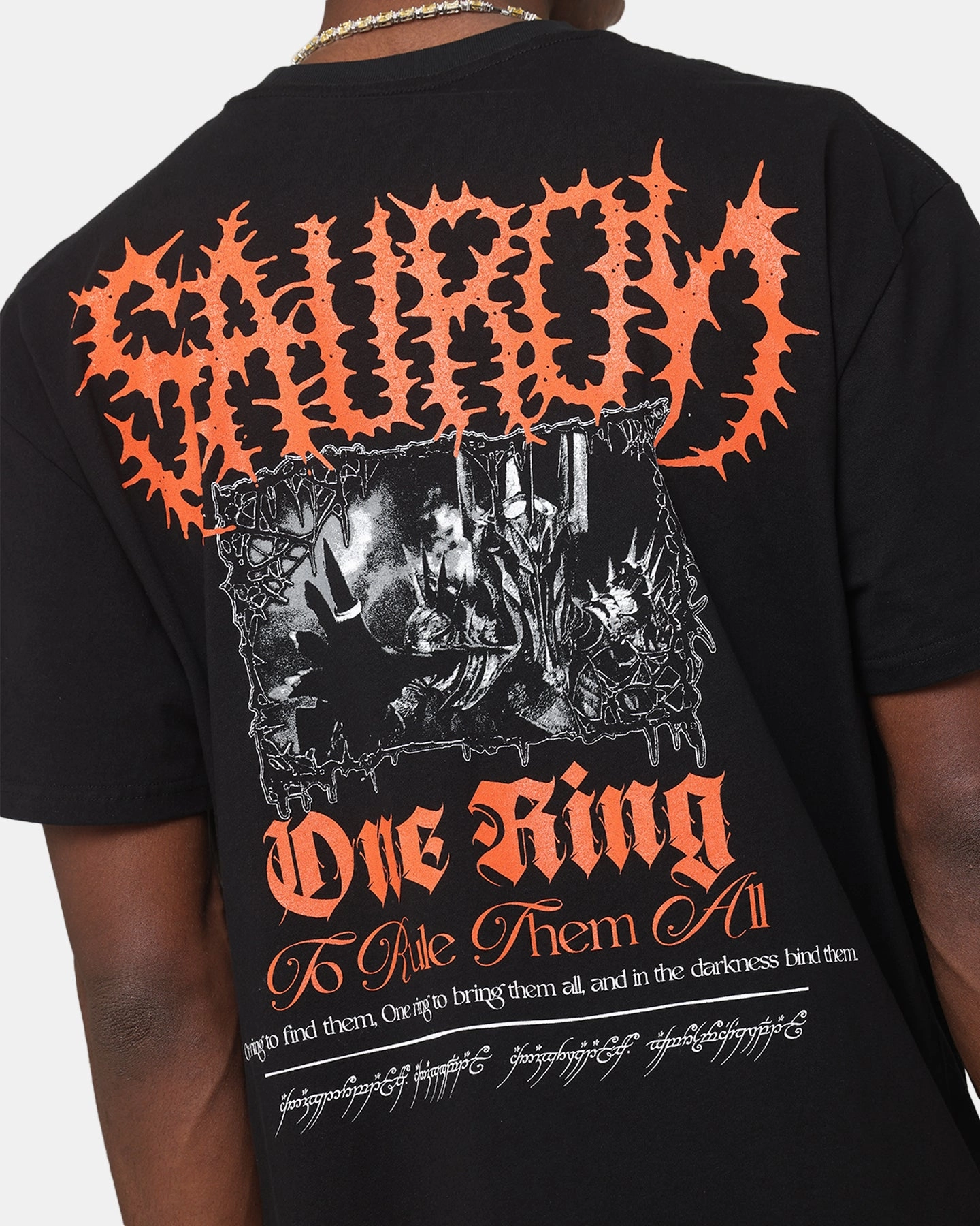 American Thrift X The Lord Of The Rings Sauron Heavy T-Shirt Black