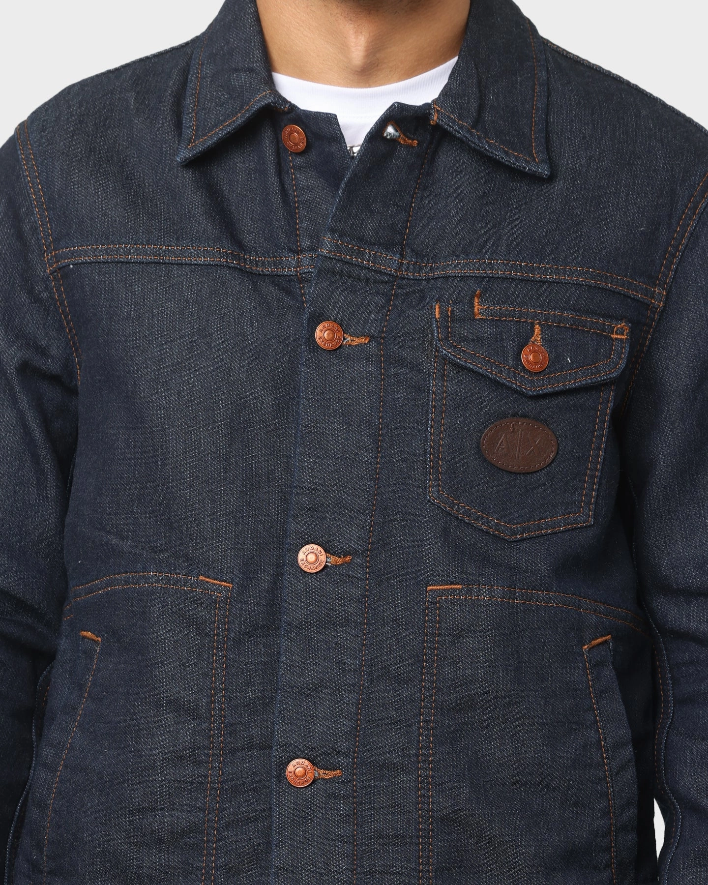 Armani Exchange Blouson Jacket Indigo Denim