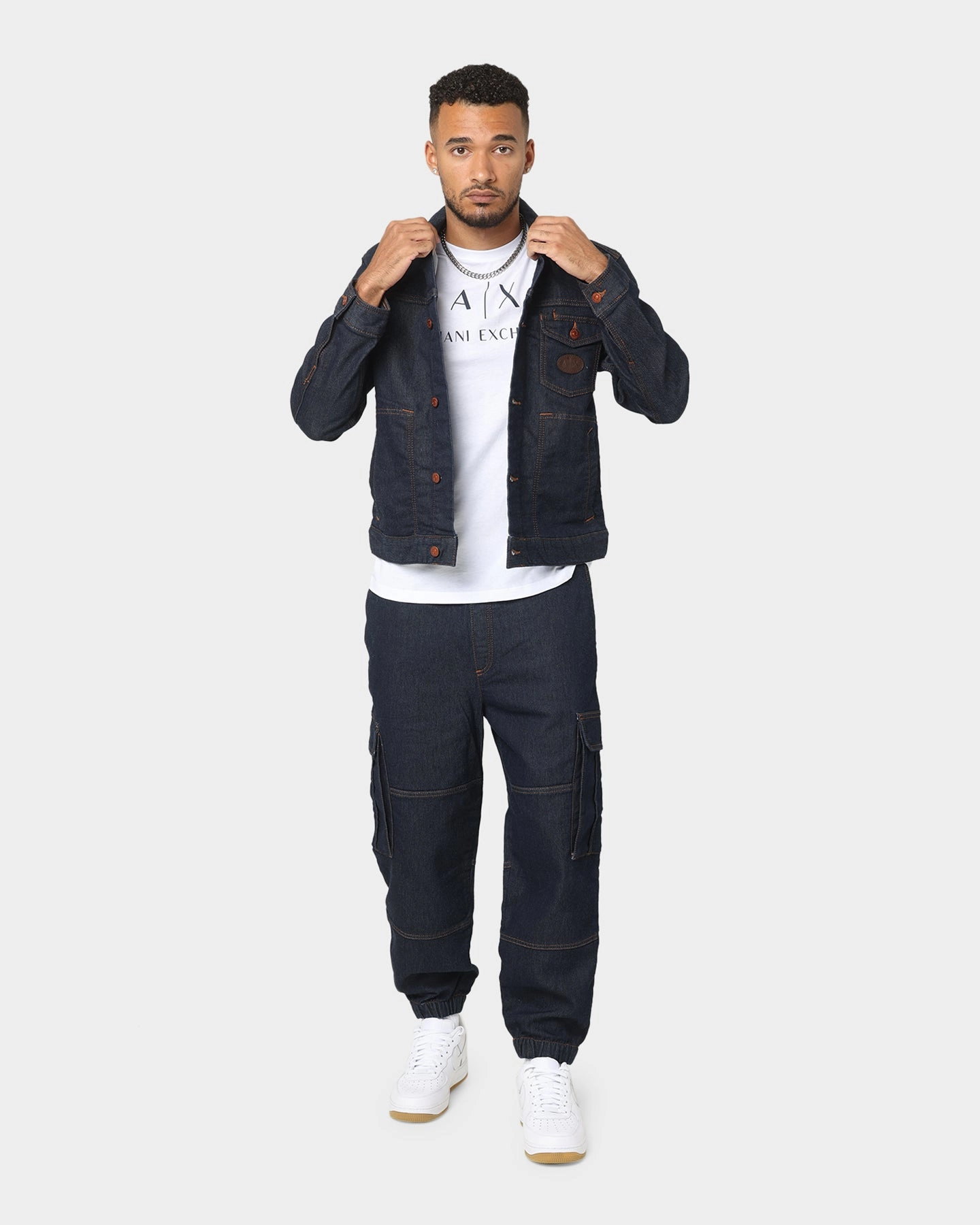 Armani Exchange Blouson Jacket Indigo Denim