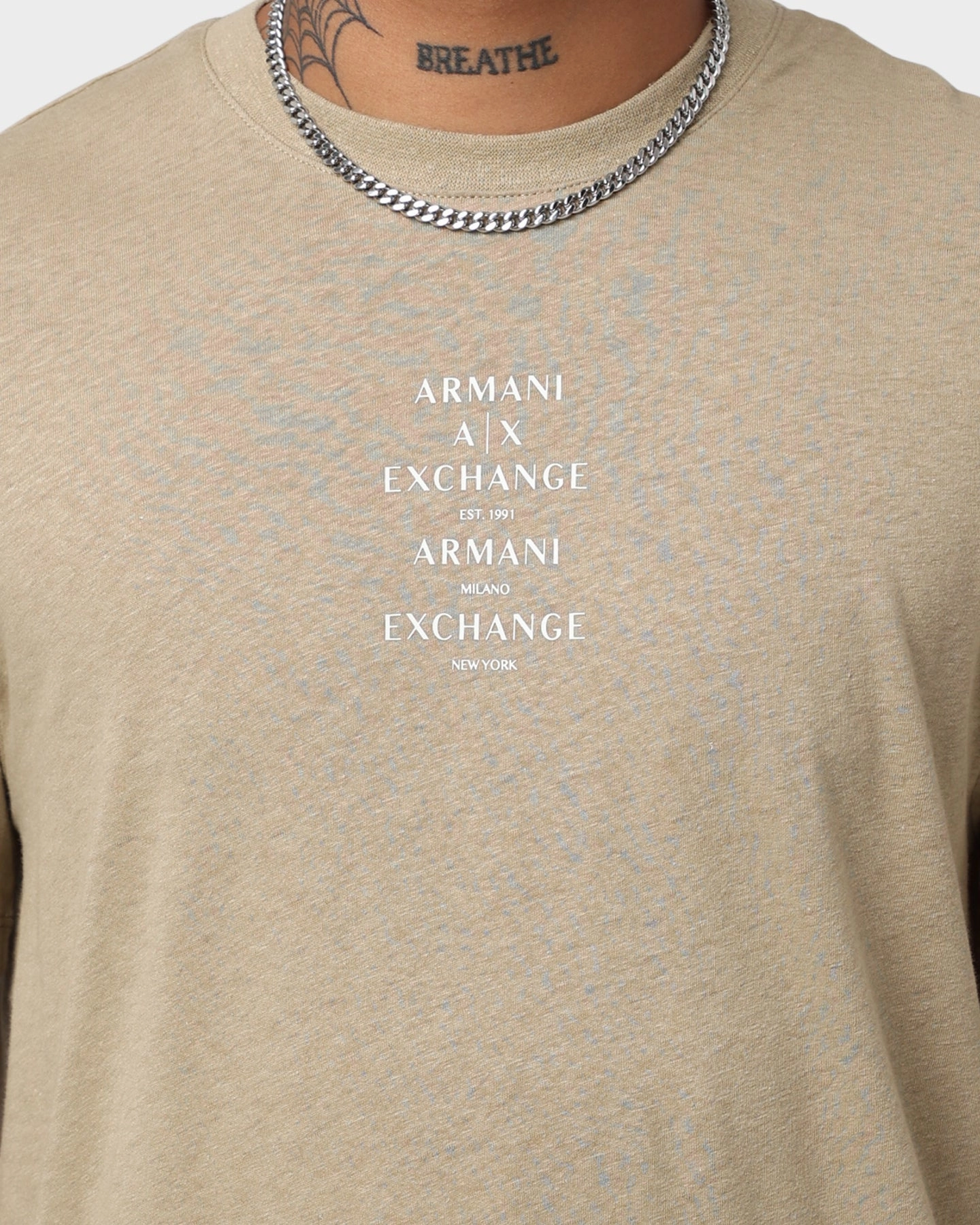 Armani Exchange Logo T-Shirt Tree House