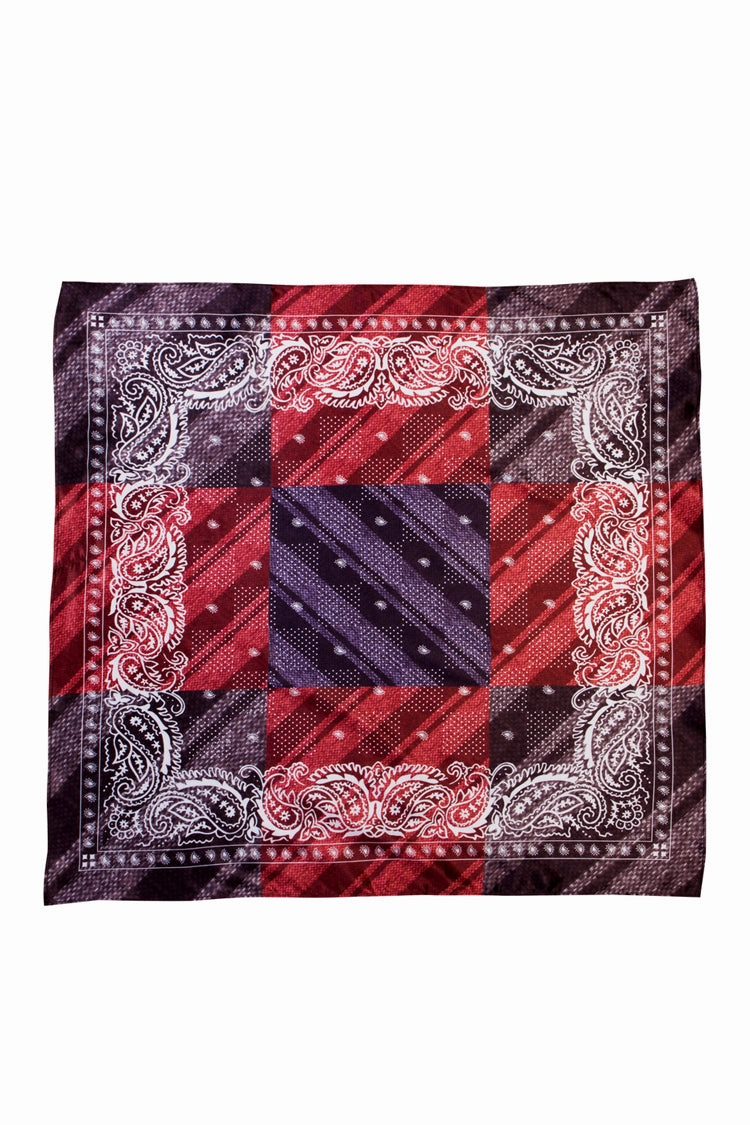 Baja Scarf Orange/tan/blac