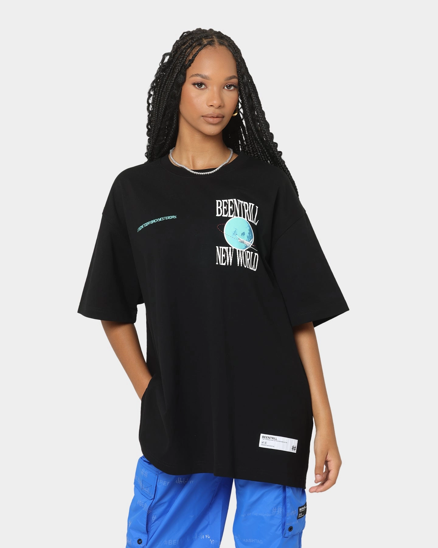 BEENTRILL New World Short Sleeve T-Shirt Black