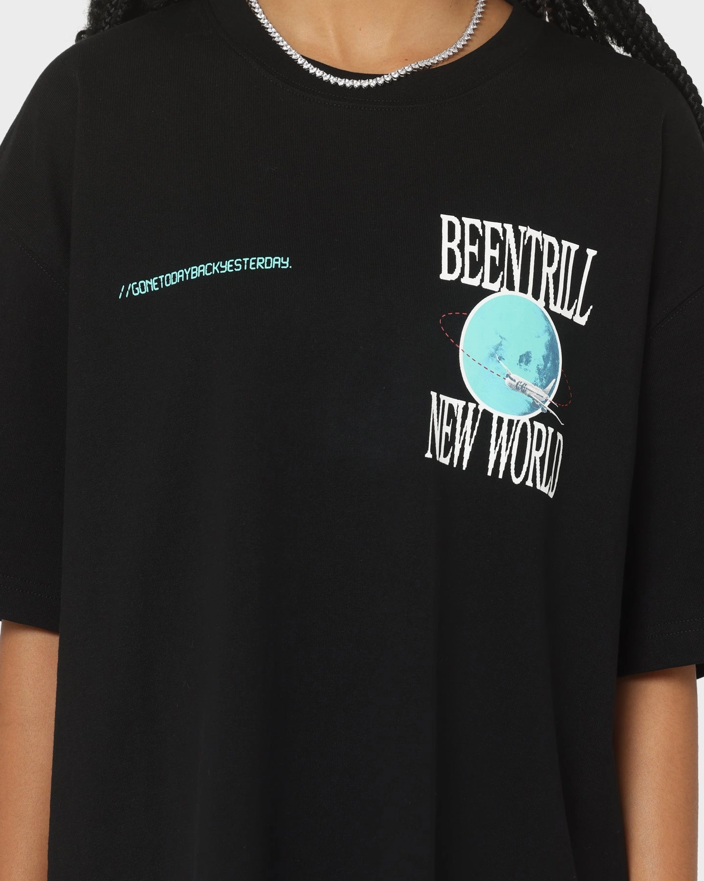 BEENTRILL New World Short Sleeve T-Shirt Black