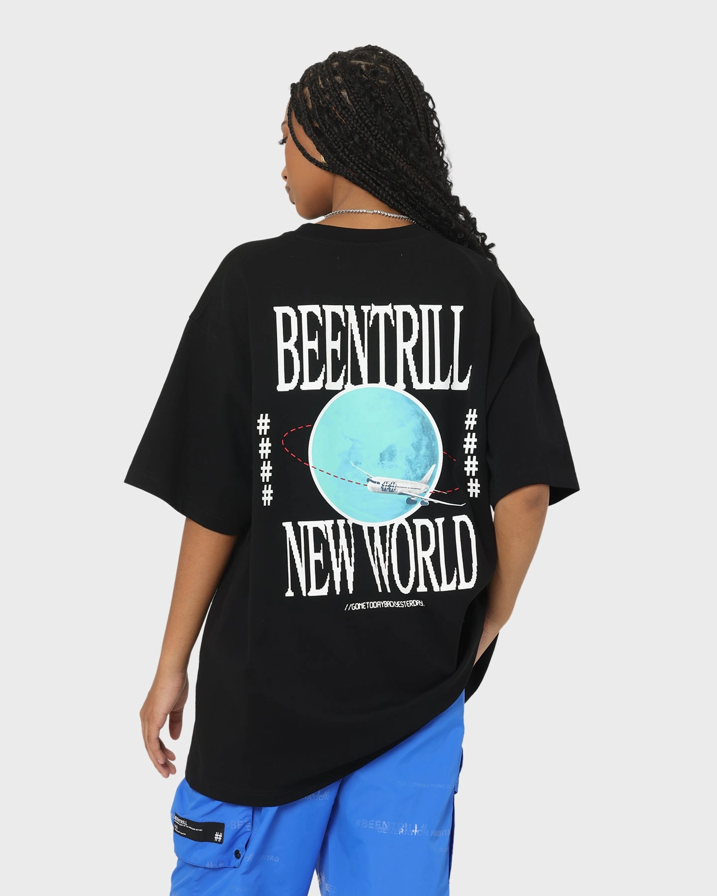 BEENTRILL New World Short Sleeve T-Shirt Black